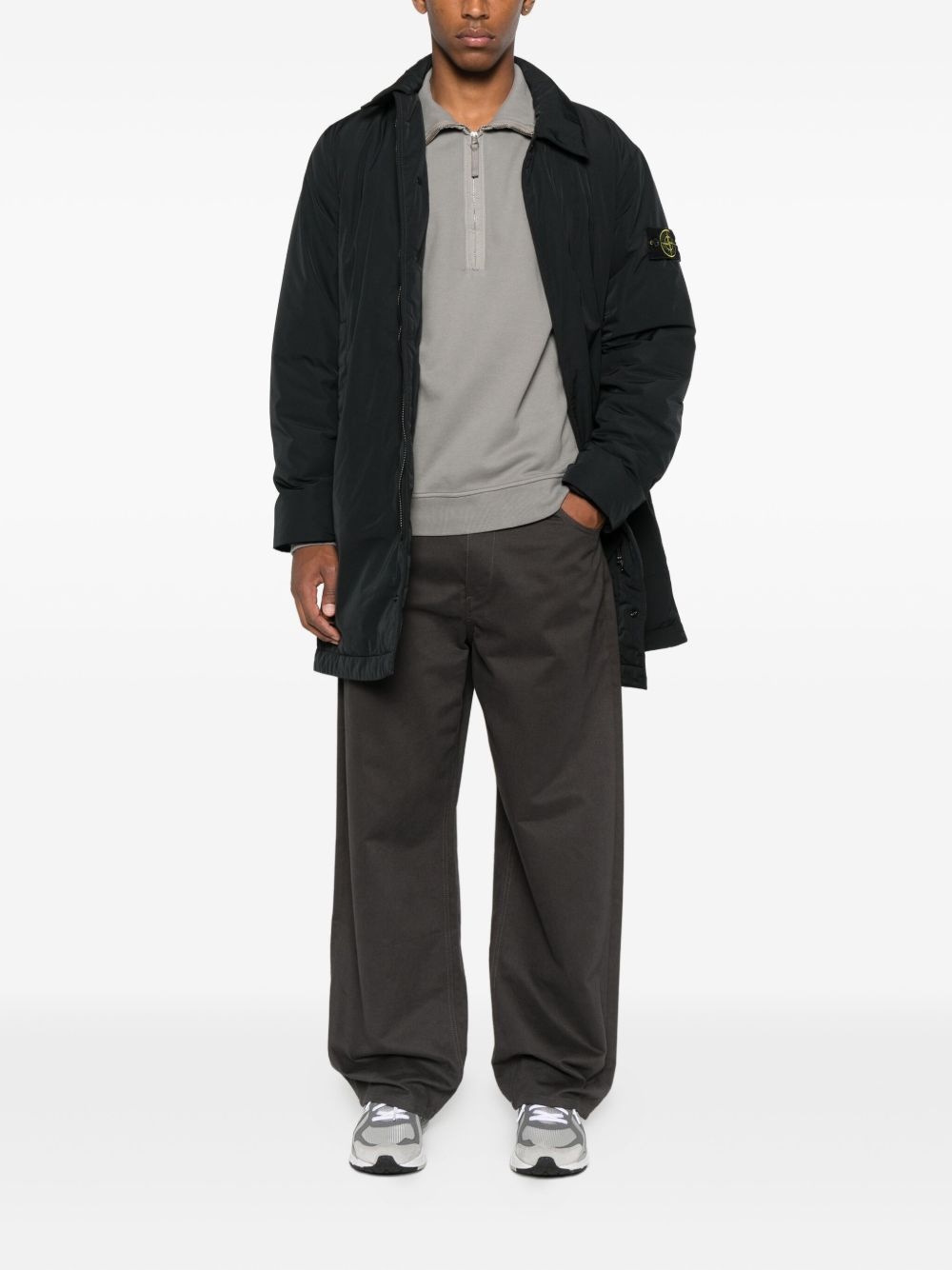 patch-pocket recycled-polyester coat - 2