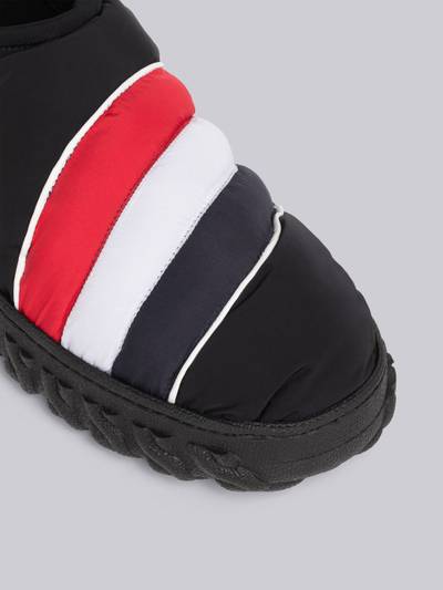 Thom Browne Poly Twill Cable Knit Sole Warm Up Shoe outlook