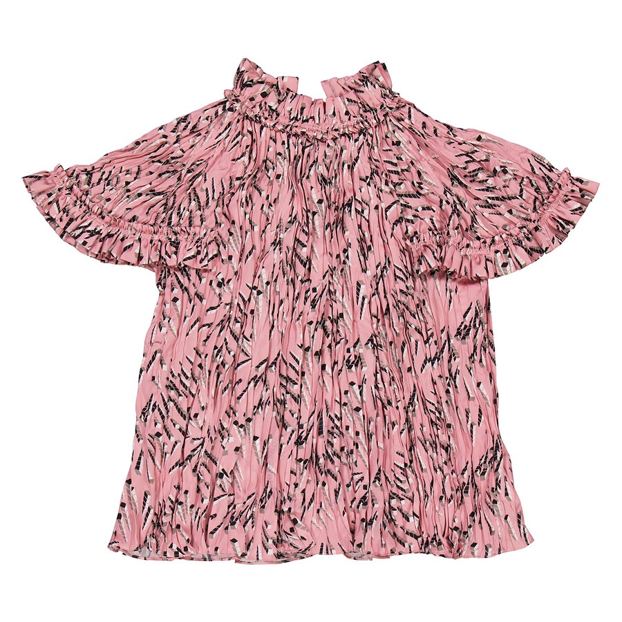 Rabanne All Over Graphic Print Pleated Blouse - 4