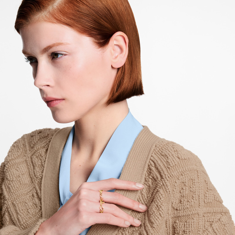 LV Script Ring Set 3