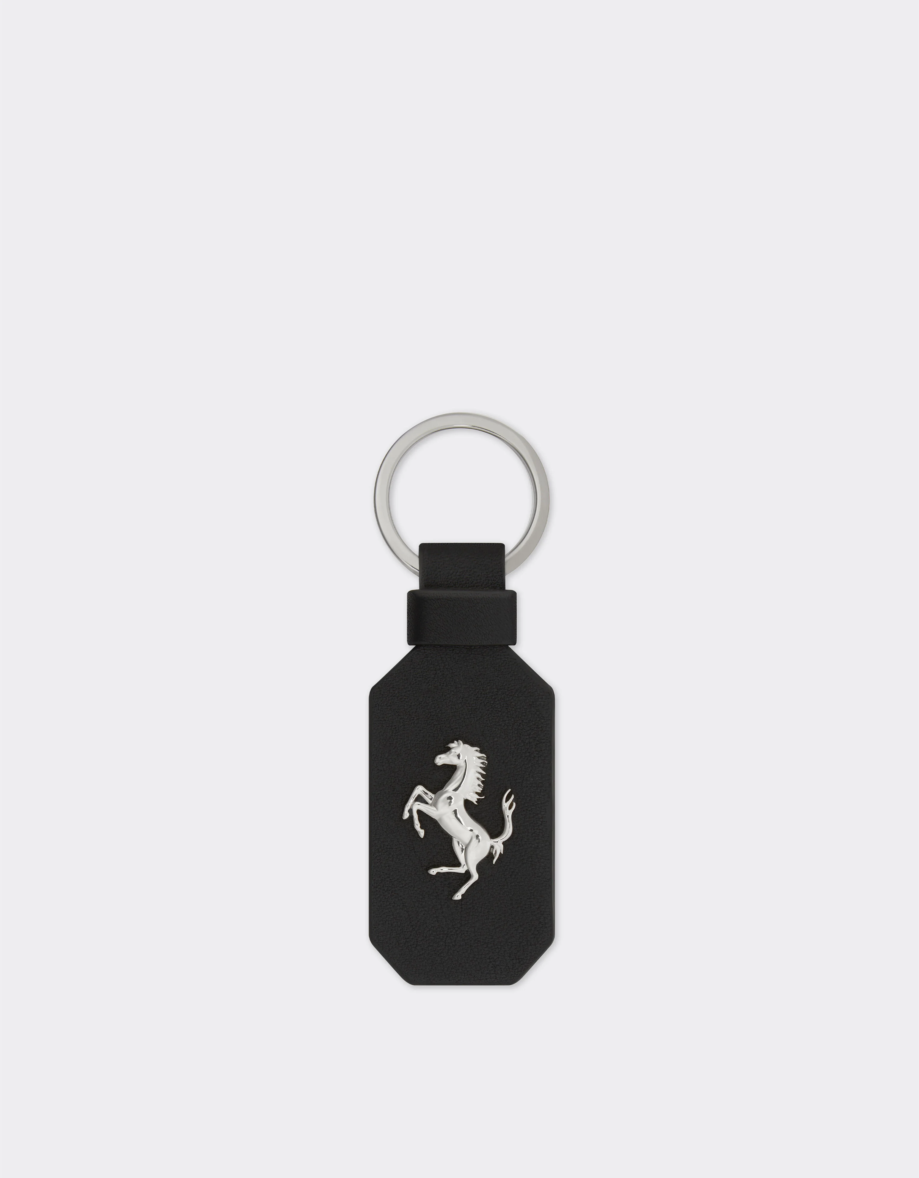 Leather keyring with Prancing Horse - 1