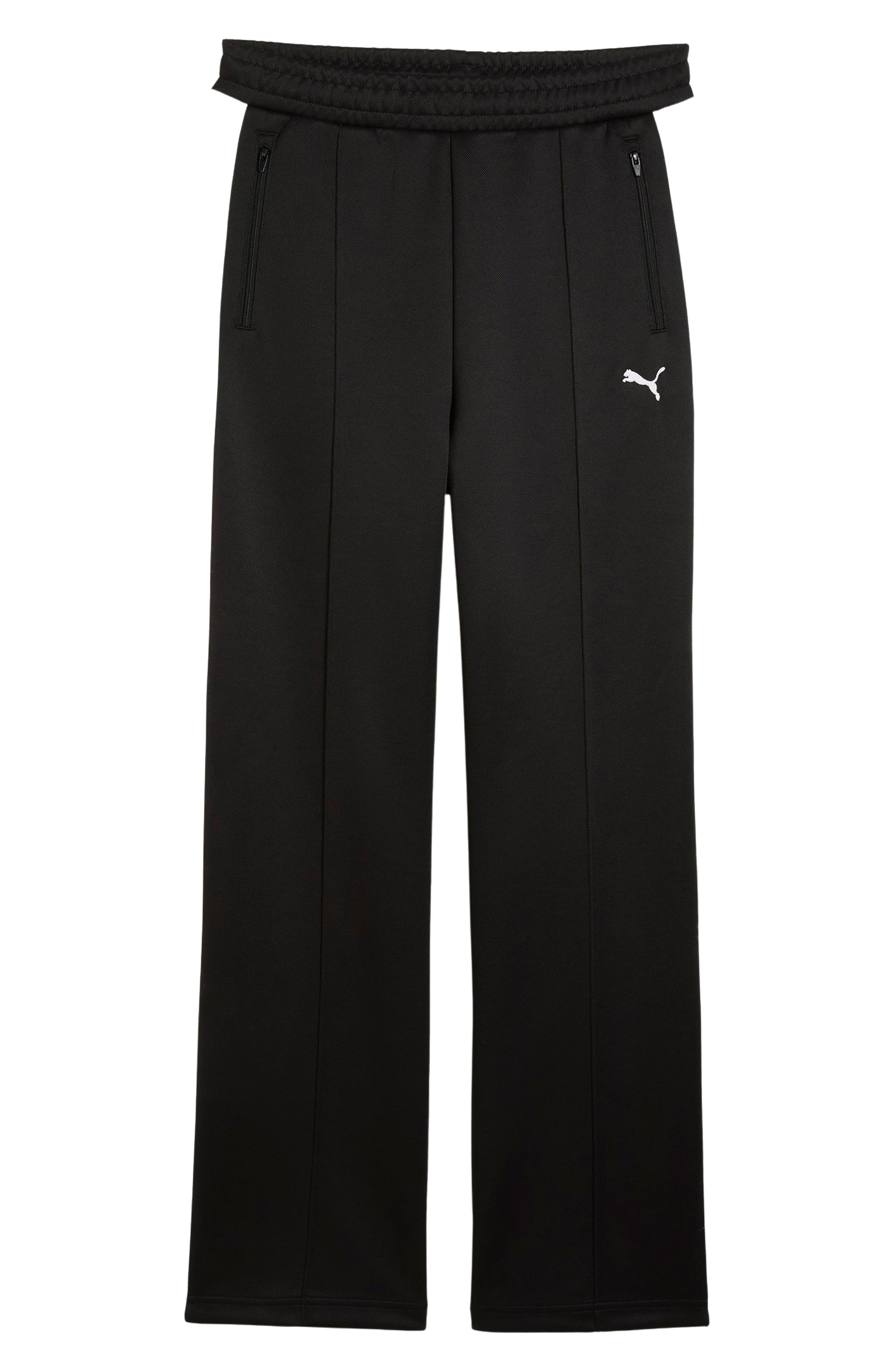 PUMA T7 Always On Straight Leg Track Pants in Puma Black at Nordstrom - 4