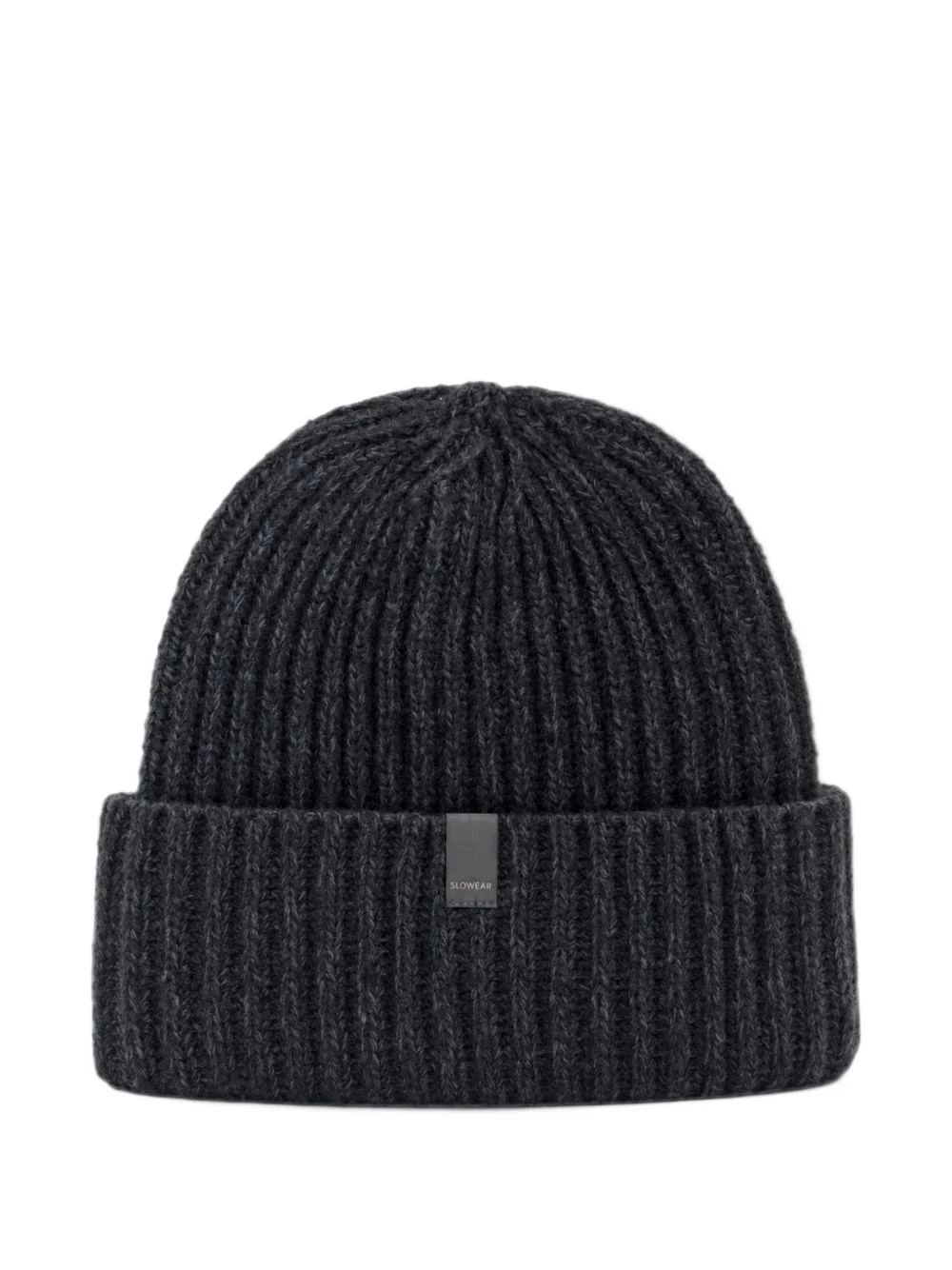 ribbed-knit beanie hat - 1