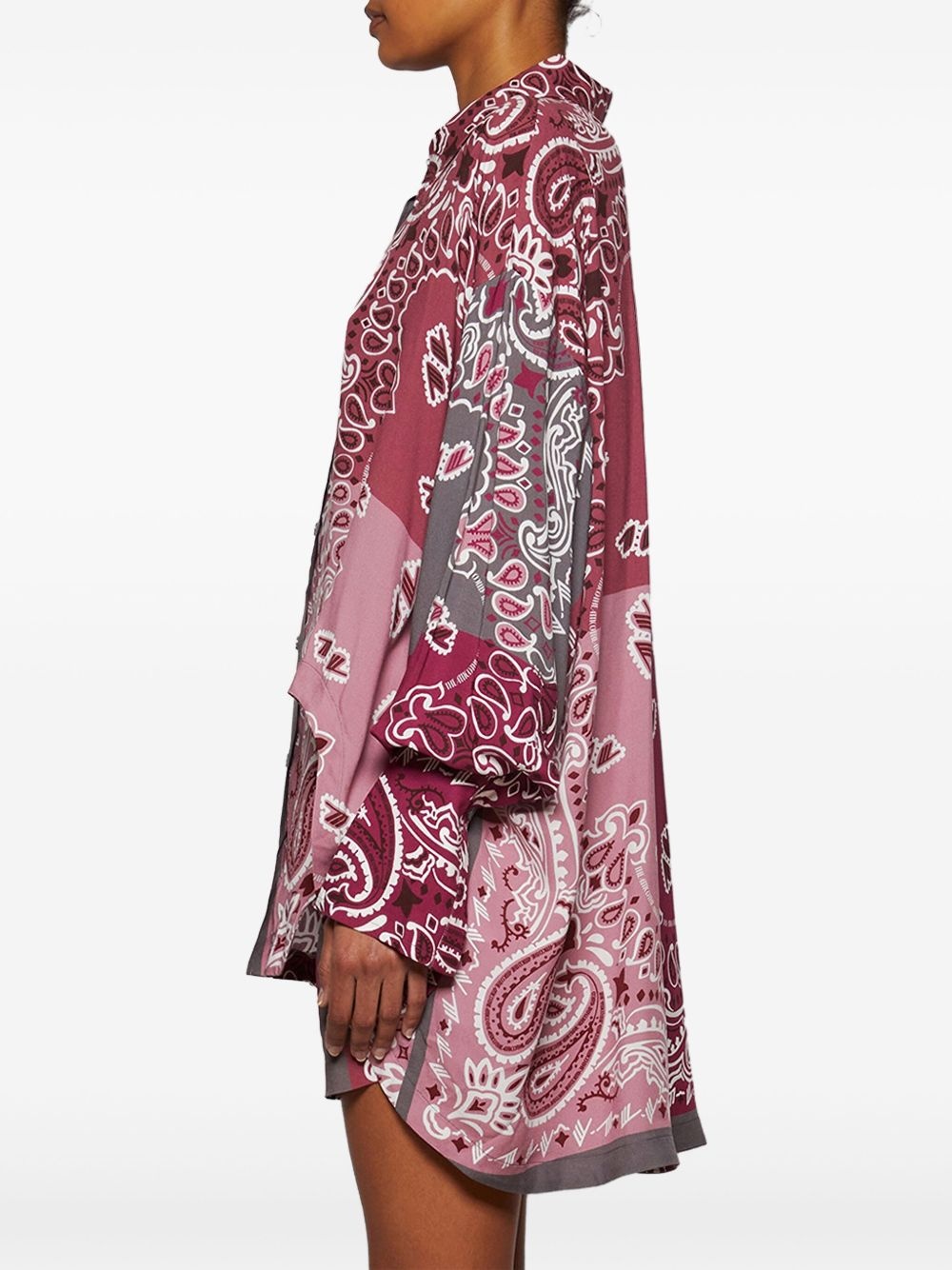 bandana-print shirt - 4