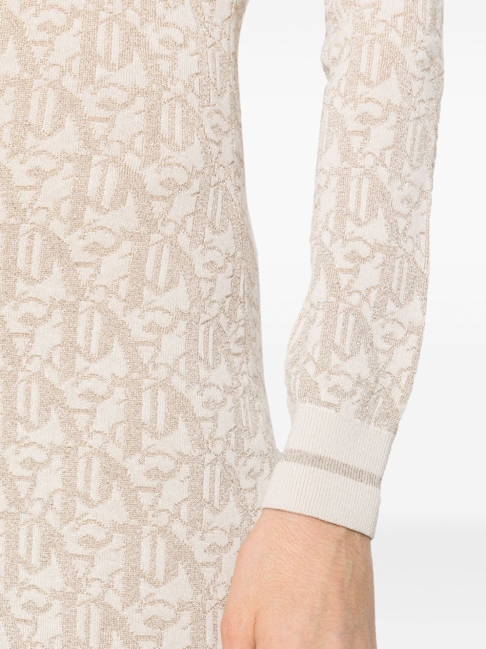 monogram jacquard minidress - 5
