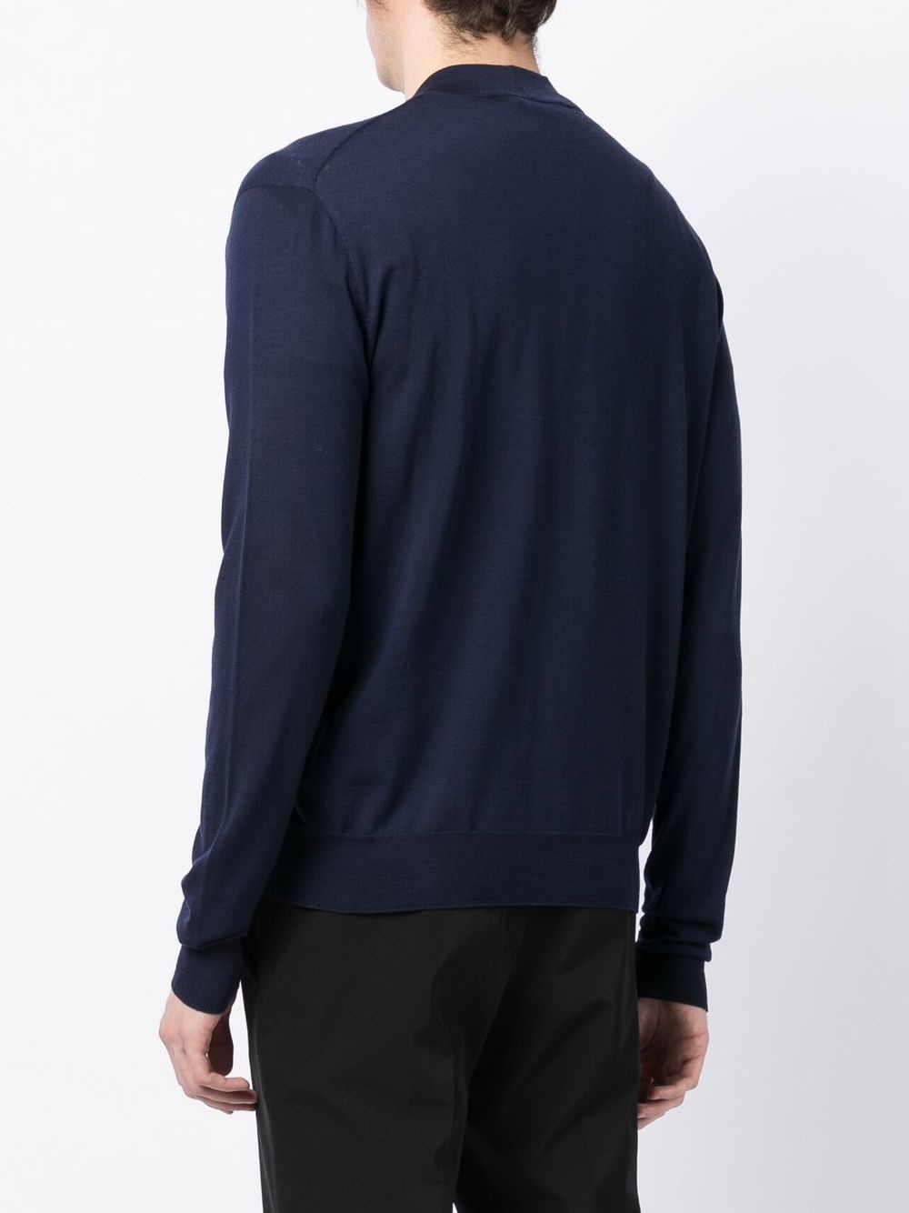button-up knitted cardigan - 4