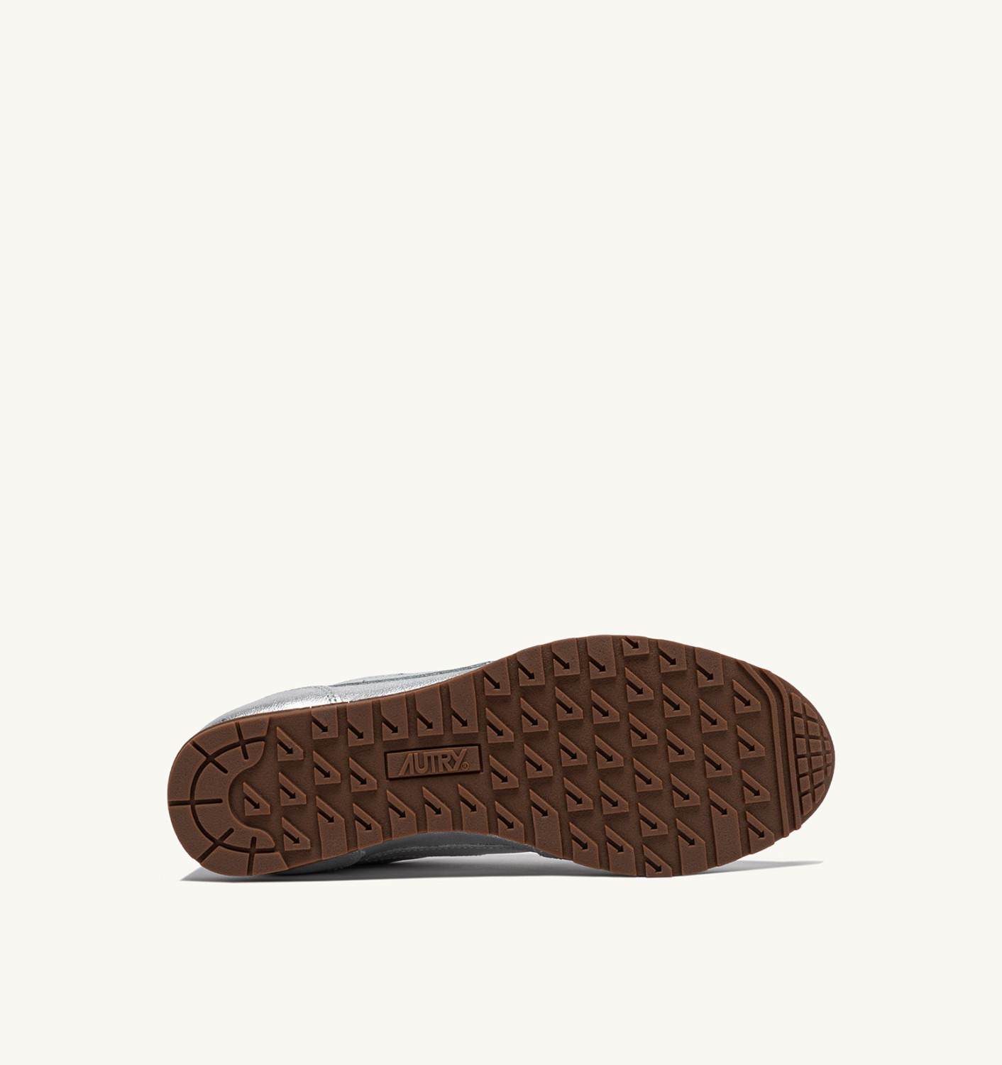 WINDSPIN SNEAKERS IN SILVER TONE LAMINATED LEATHER - 4