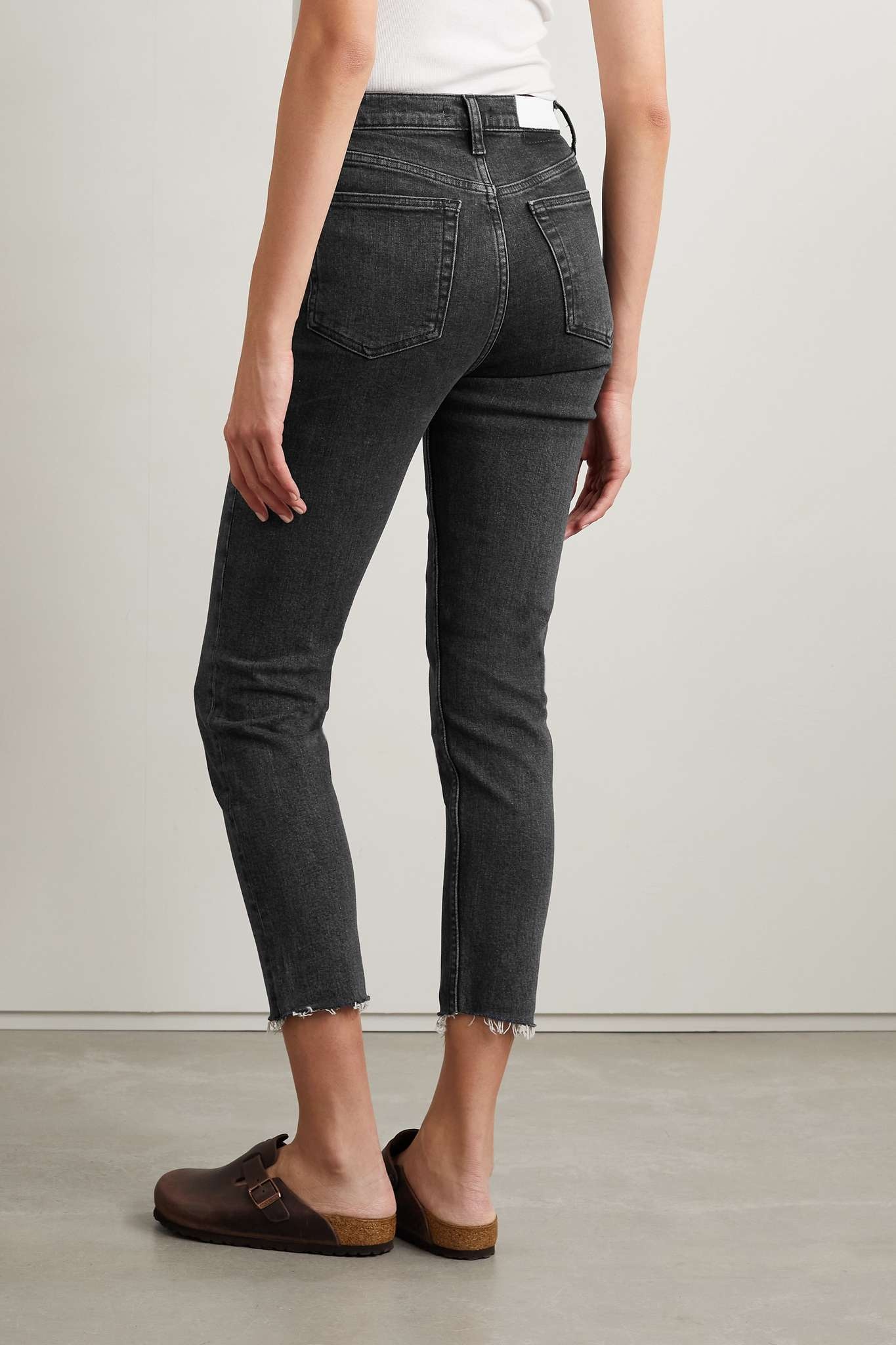 90s High-Rise Ankle Crop distressed skinny jeans - 4