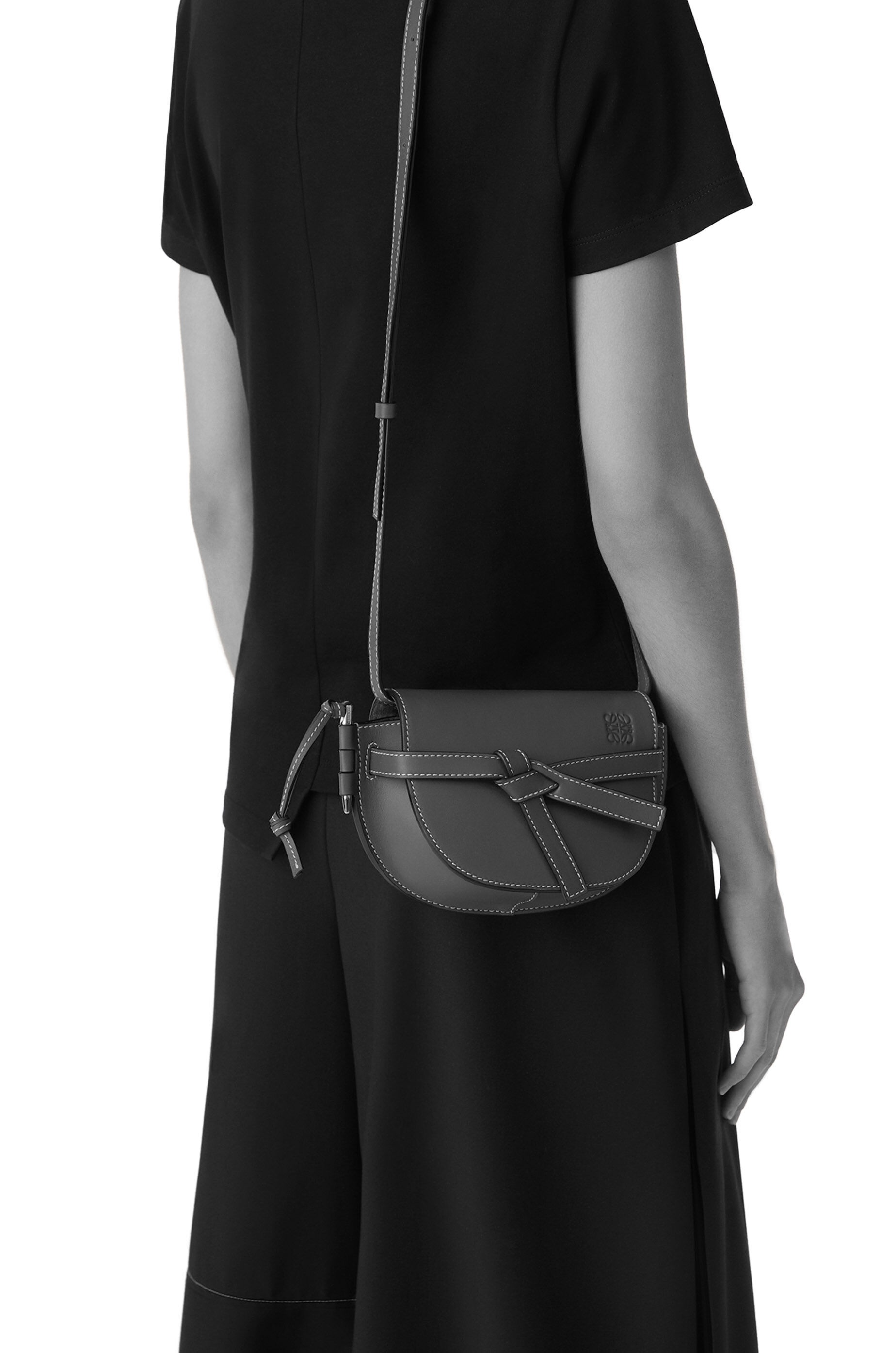 Mini Gate Dual bag in soft calfskin - 2