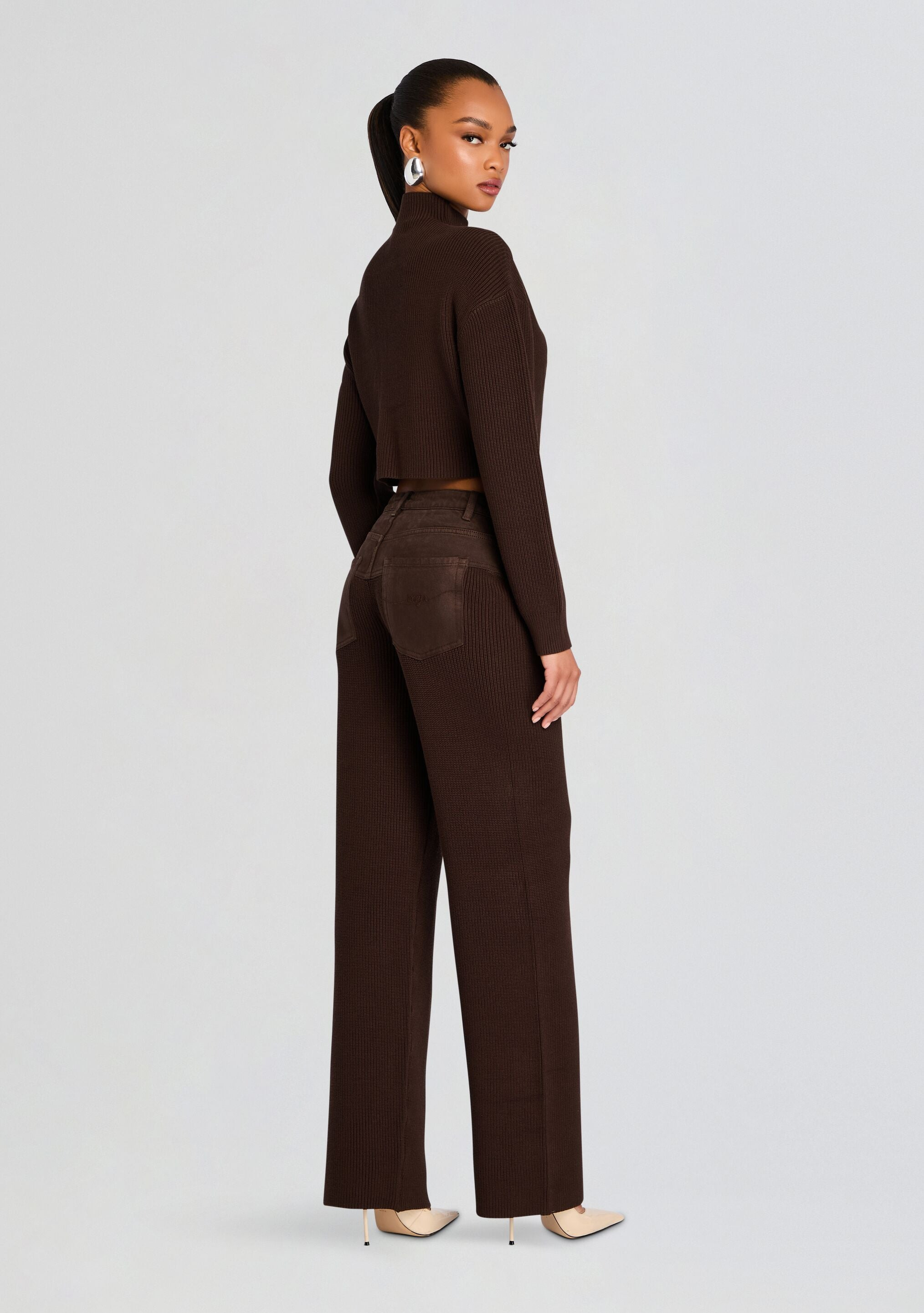 CHANI KNIT DENIM PANT - 4