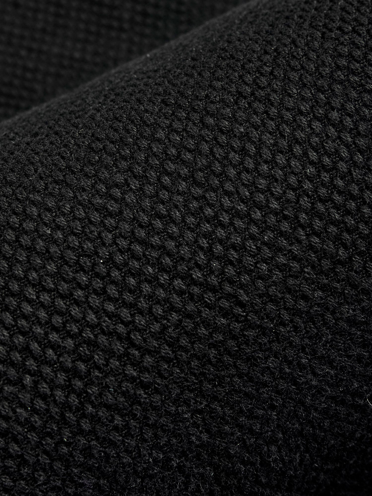 Double Cloth Sashiko Trucker Jacket in Black - 9