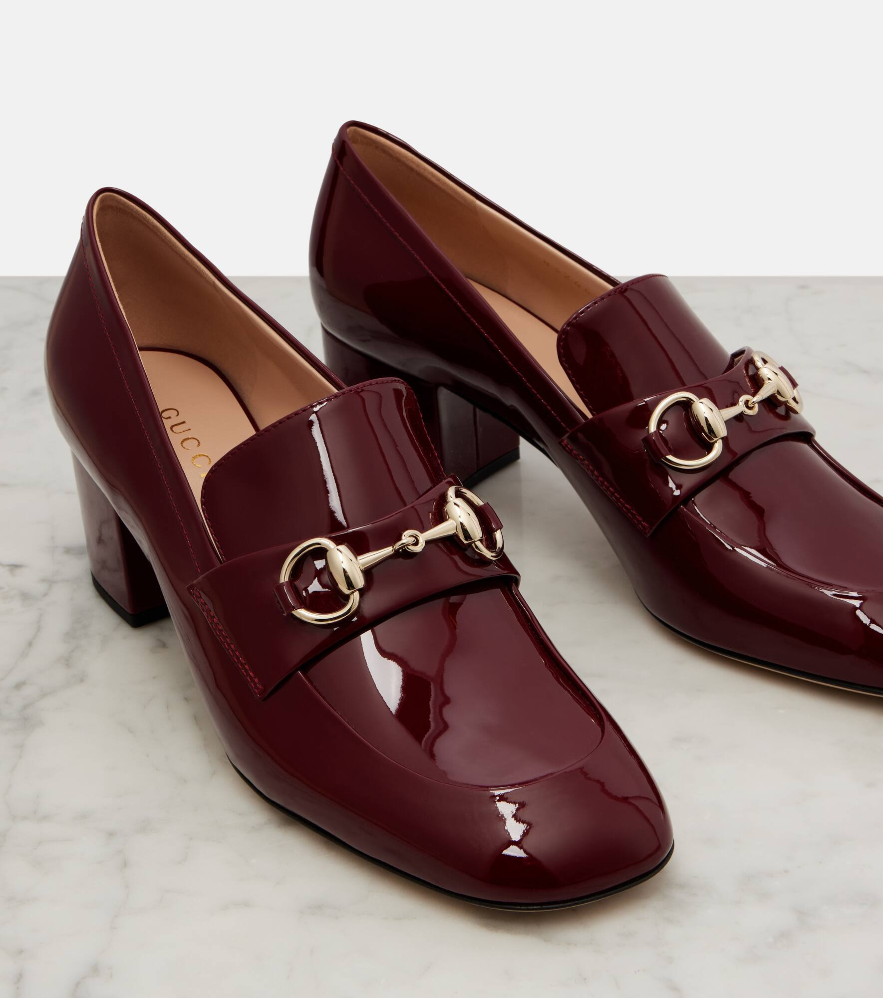 Lady Horsebit leather loafer pumps - 5