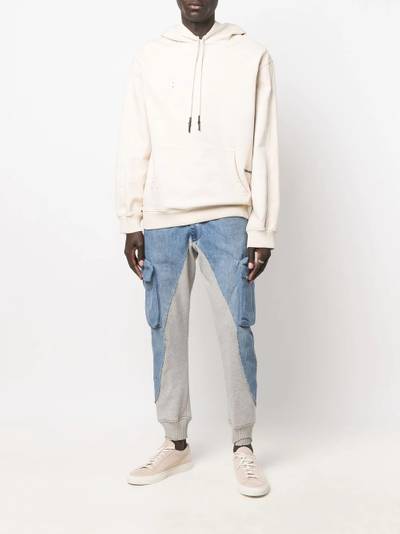 Greg Lauren tapered patchwork cargo trousers outlook