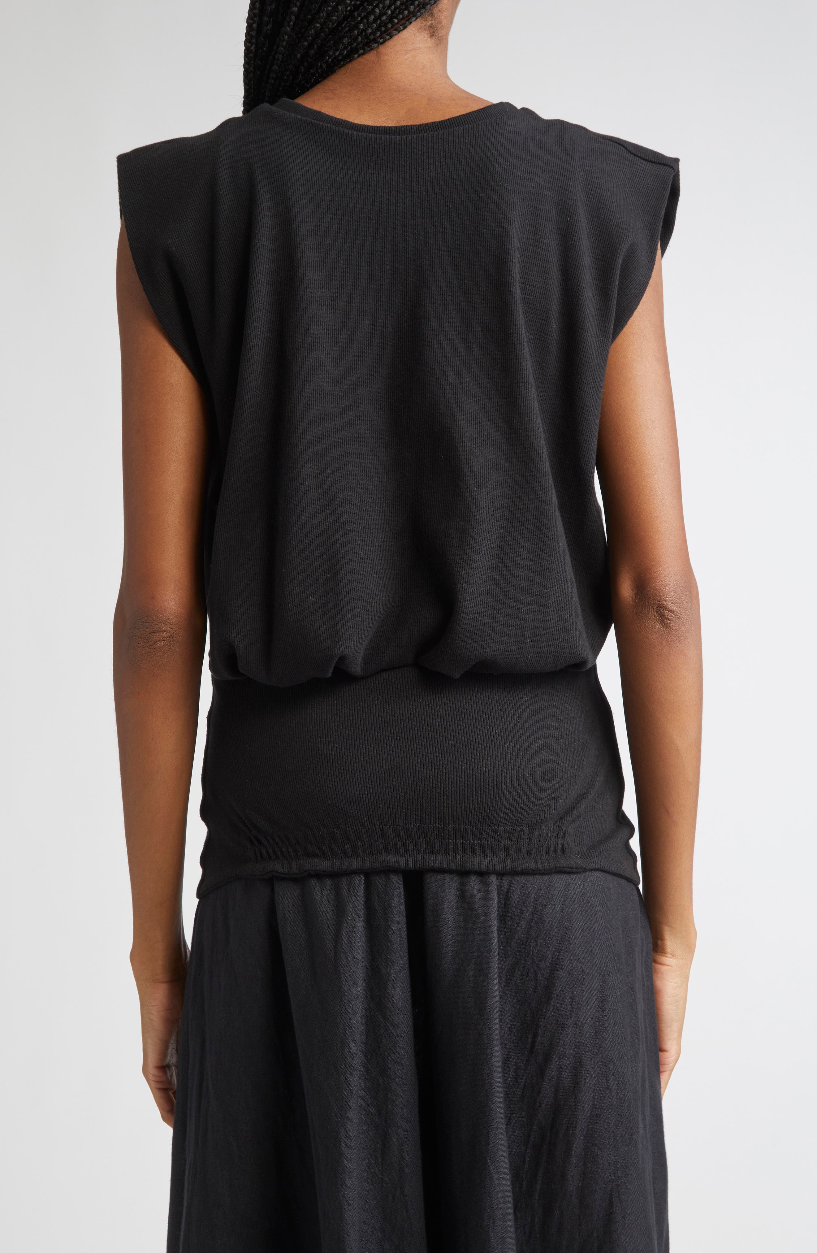 Johanna Ortiz Muraya Crop Oversize Cover-Up T-Shirt in Black at Nordstrom - 3