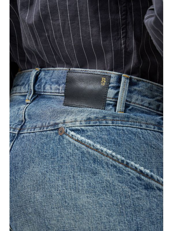 CROSSOVER CROP DENIM PANTS - 5