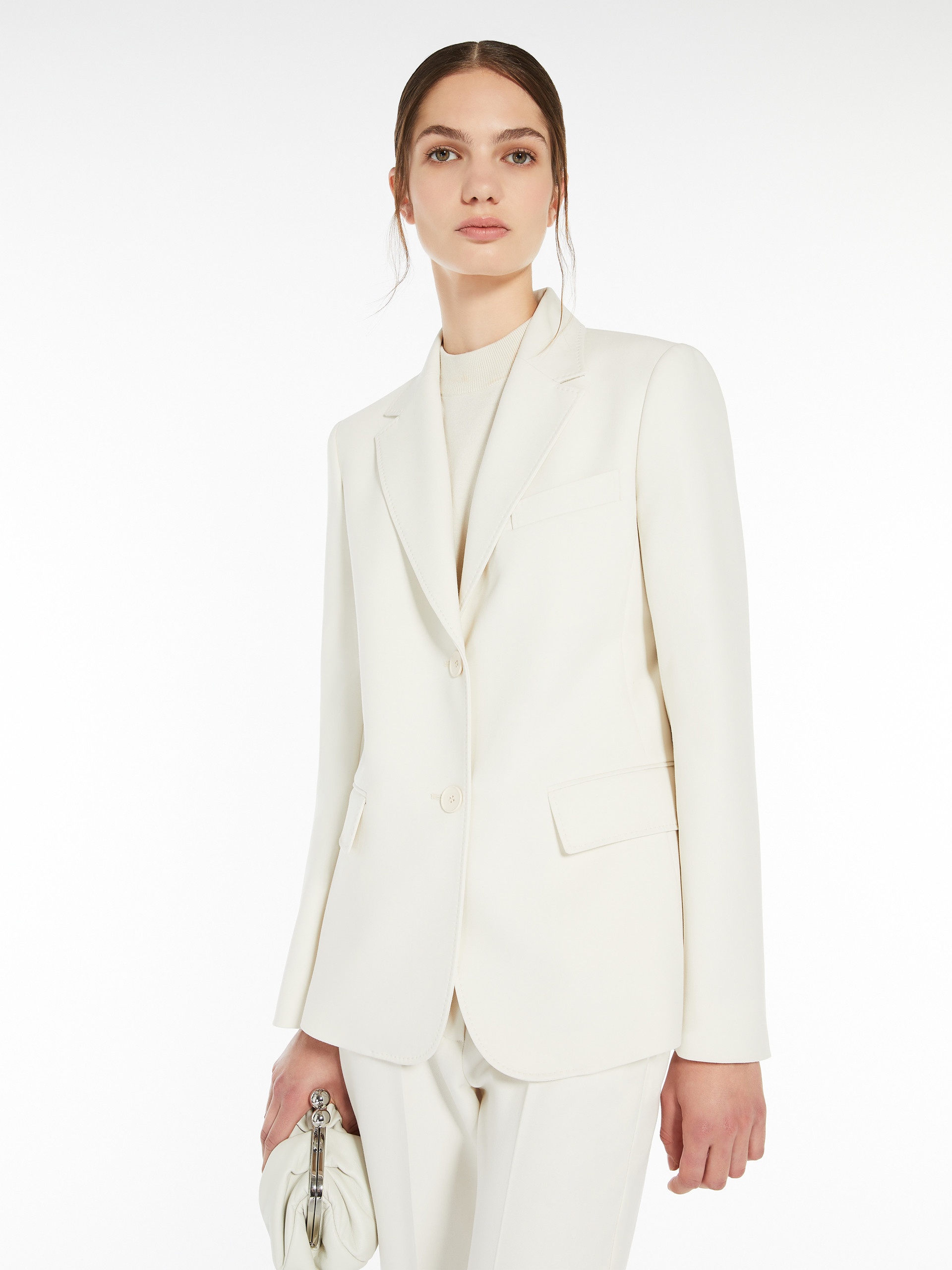 UVA Single-breasted blazer in stretch wool-blend canvas - 5