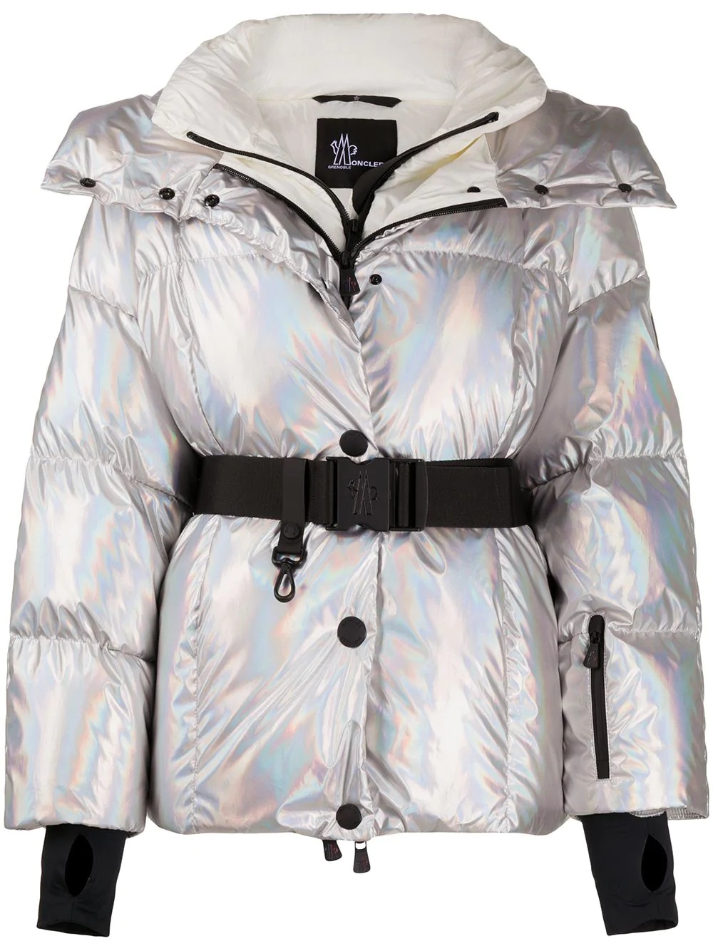 metallic-effect padded jacket - 1