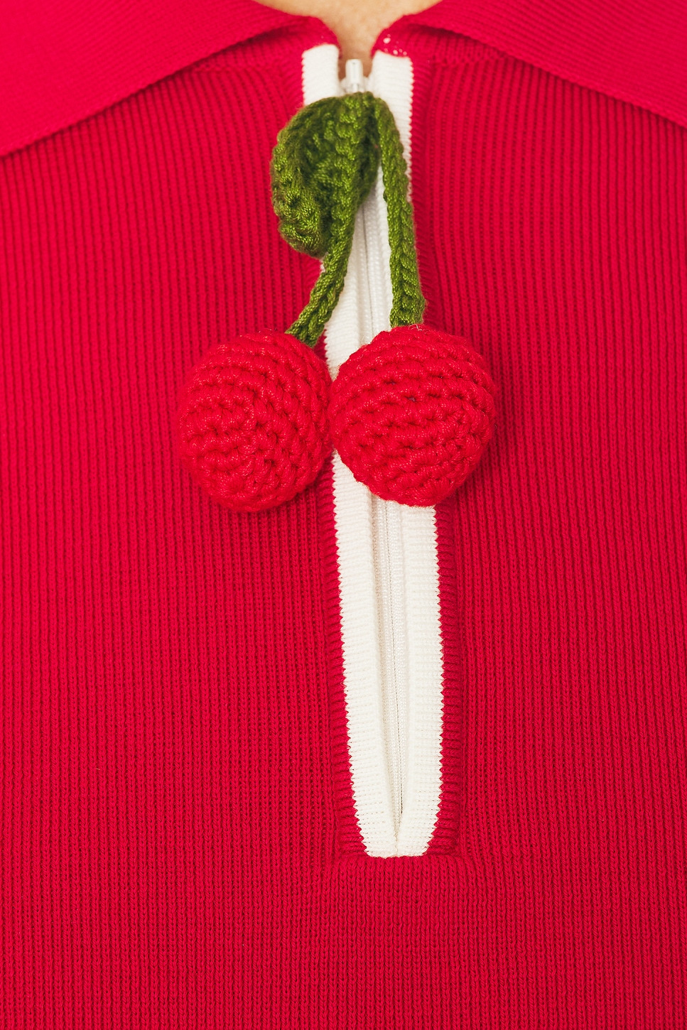 Embroidered Cherry Top - 5