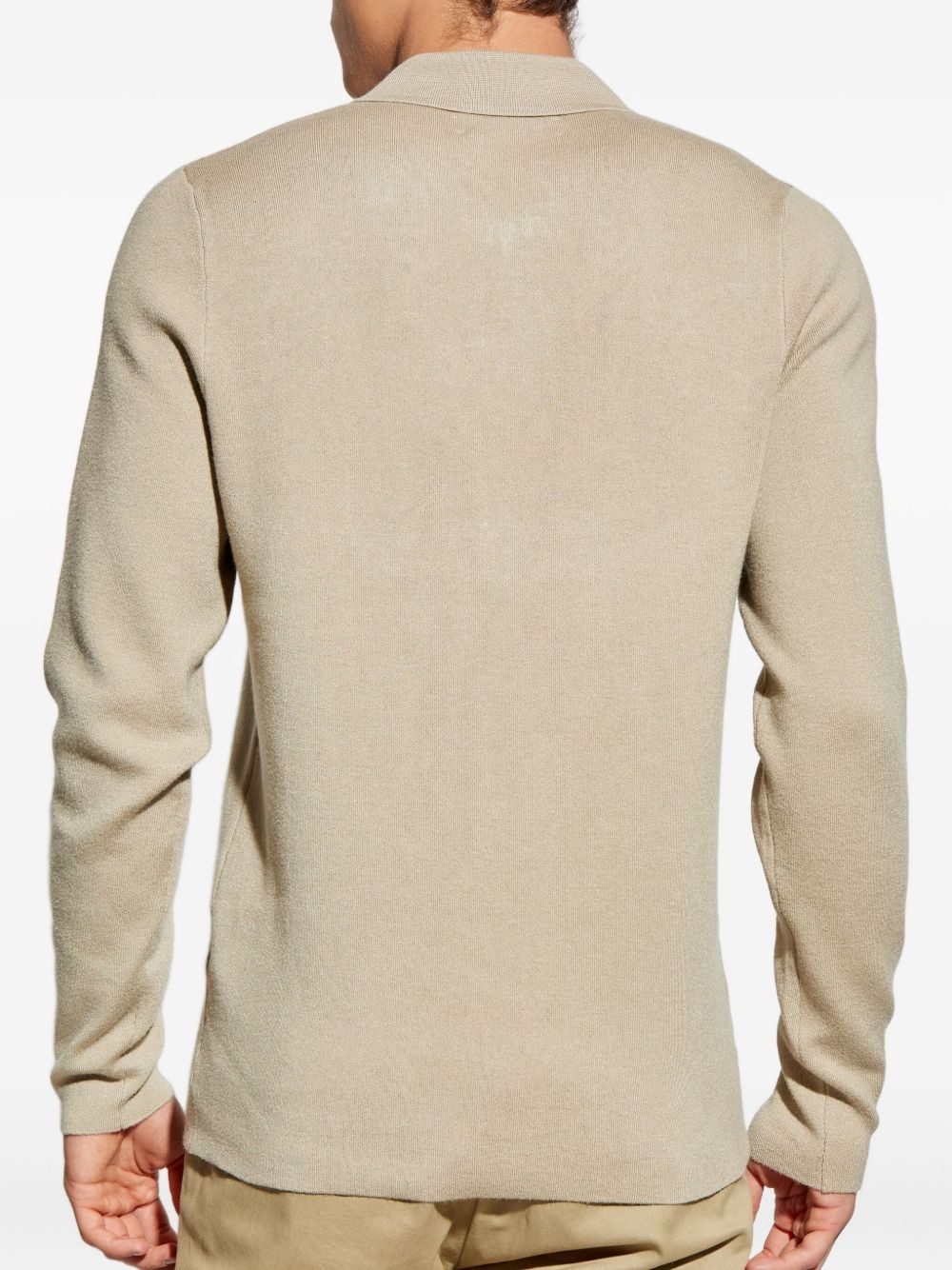 zip-neck polo shirt - 4