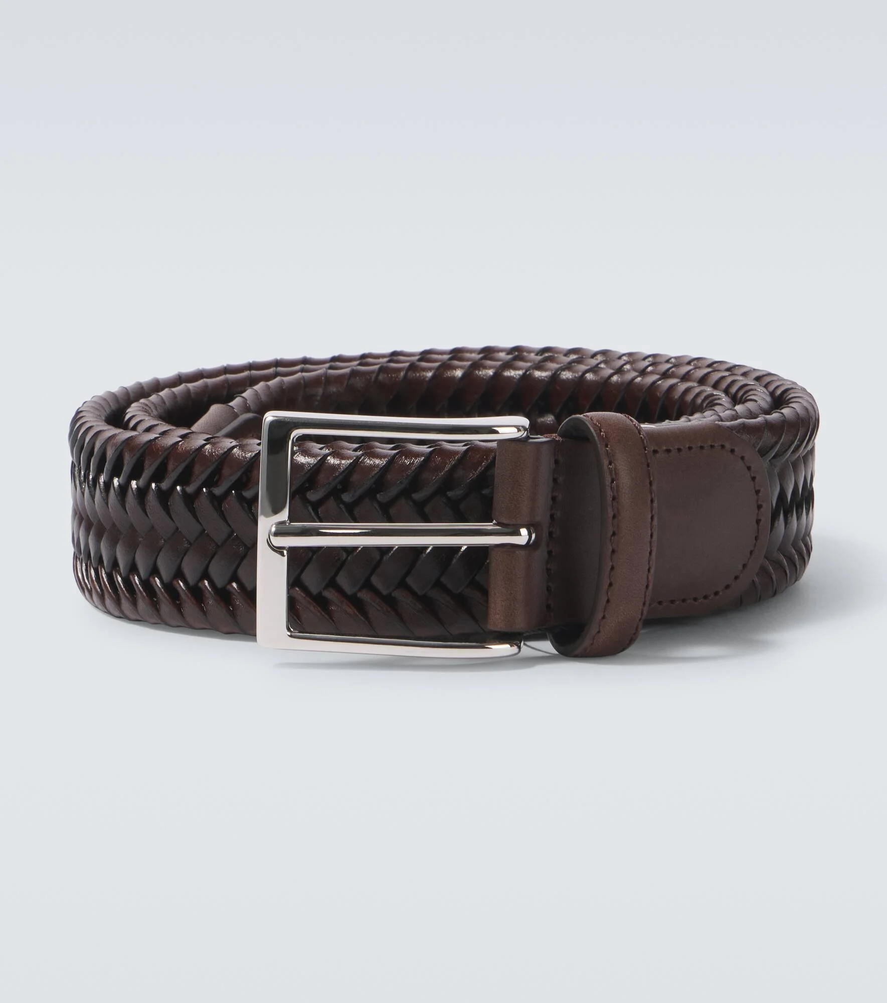 Woven leather belt - 1