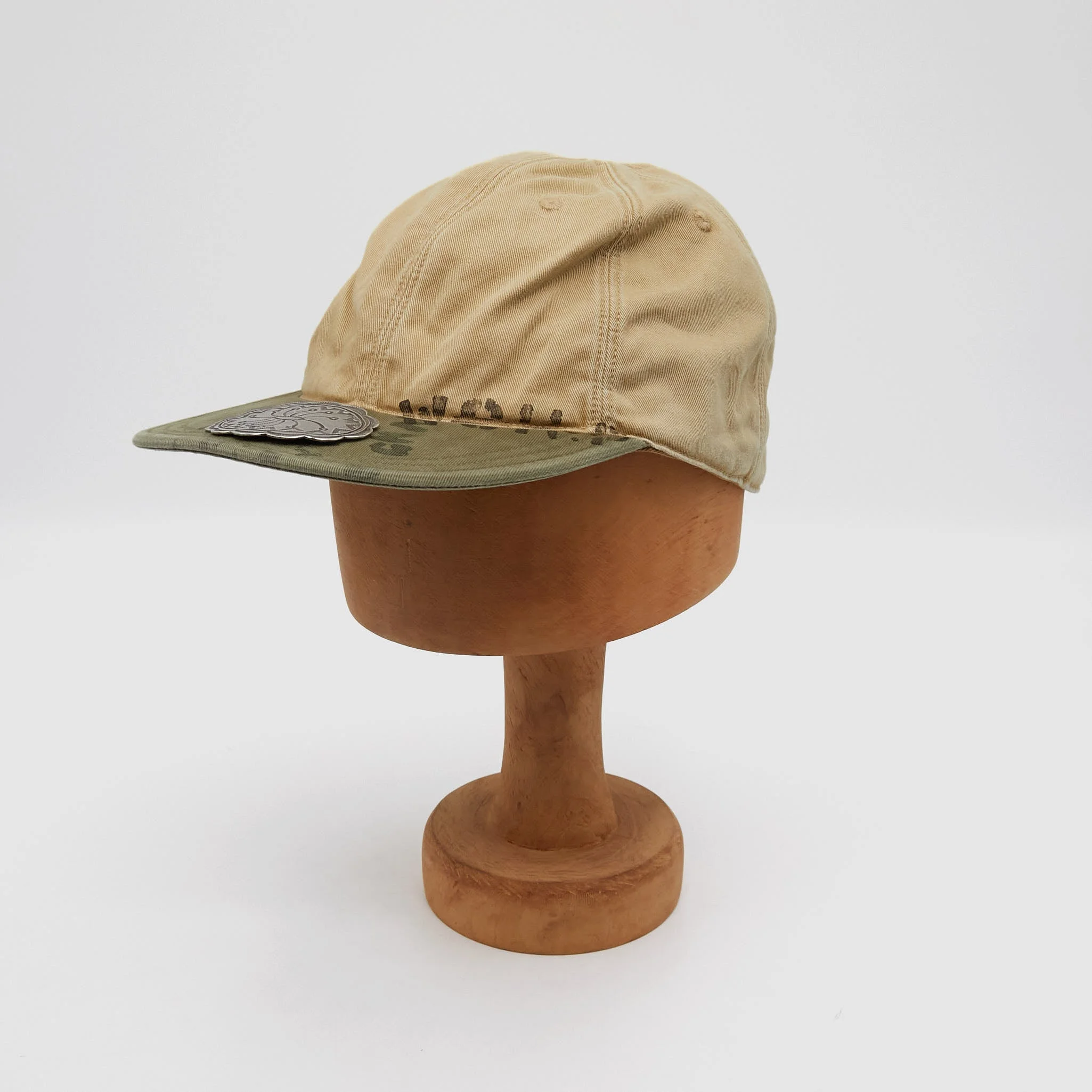 Kapital Removable Silver Concho Cotton Ball Cap - 1