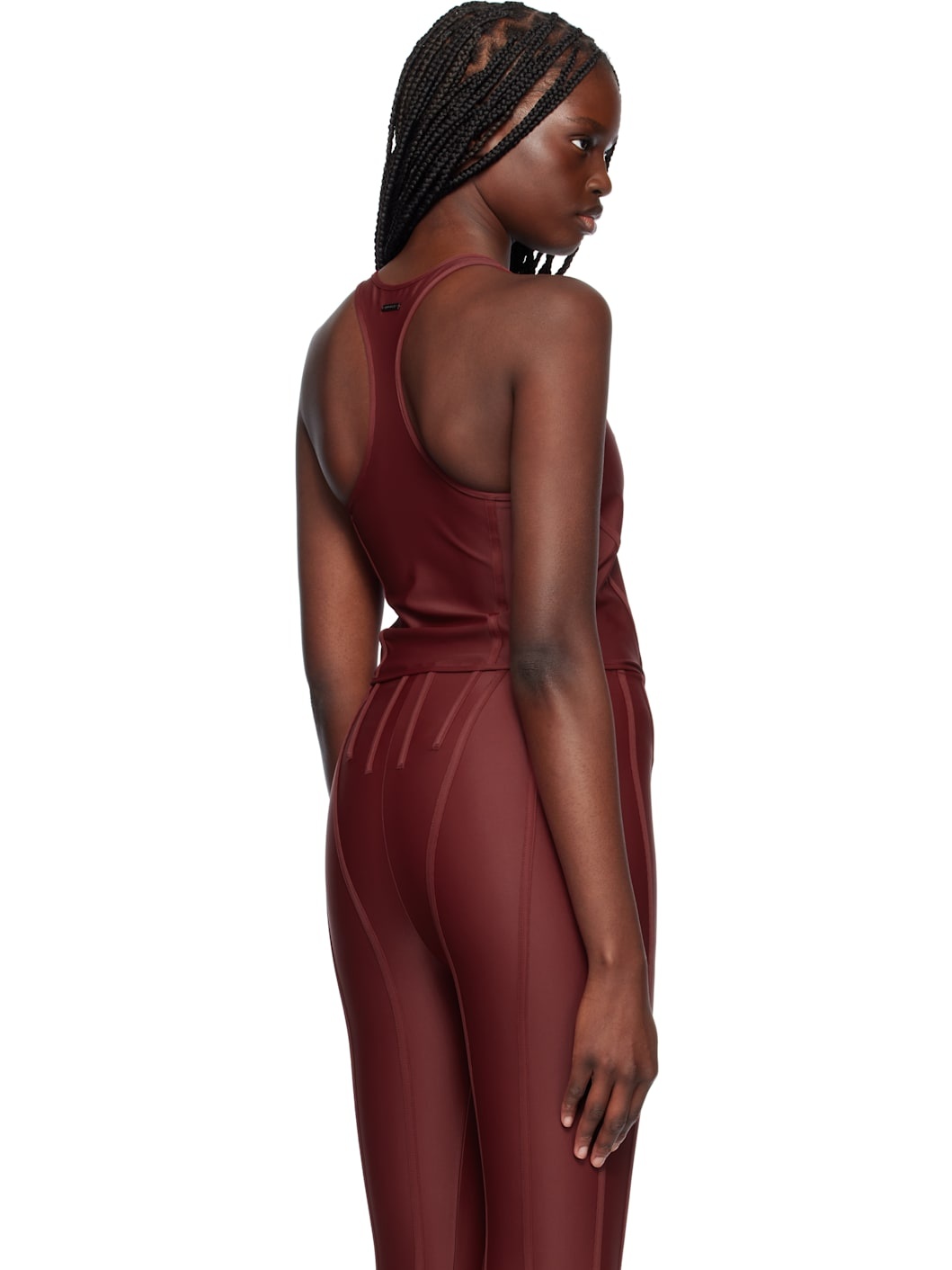 Red Corseted Tank Top - 3