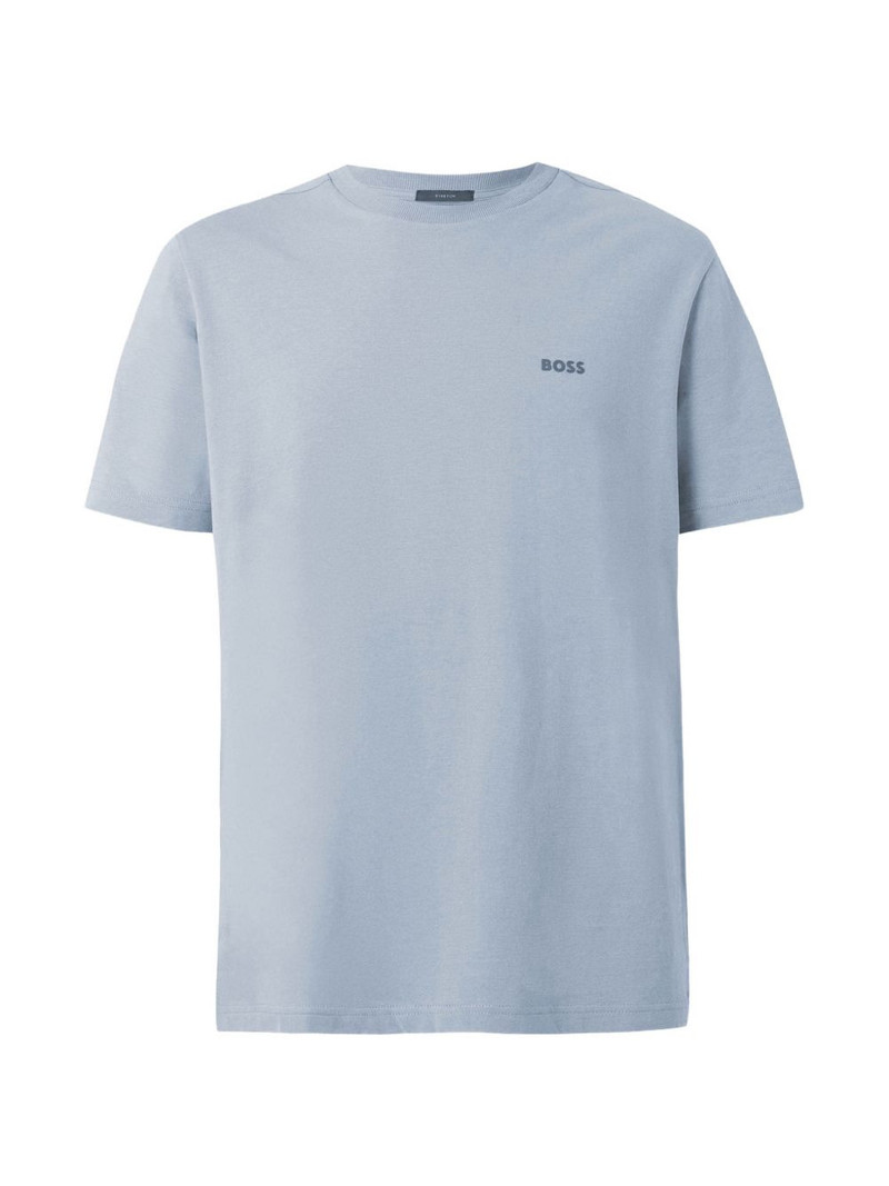stretch-cotton T-shirt with logo detail 1