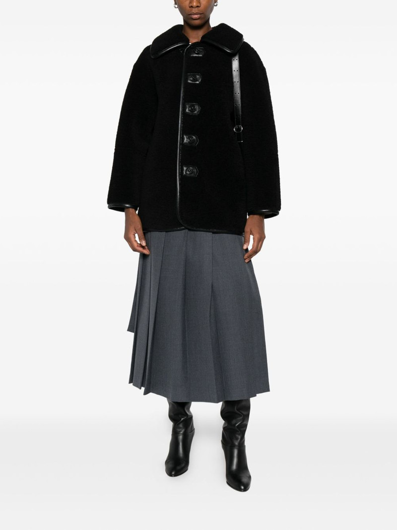 LOW CLASSIC button-fastening teddy jacket outlook