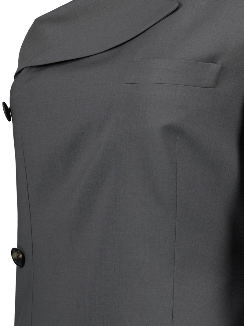 asymmetric-sleeve blazer 3