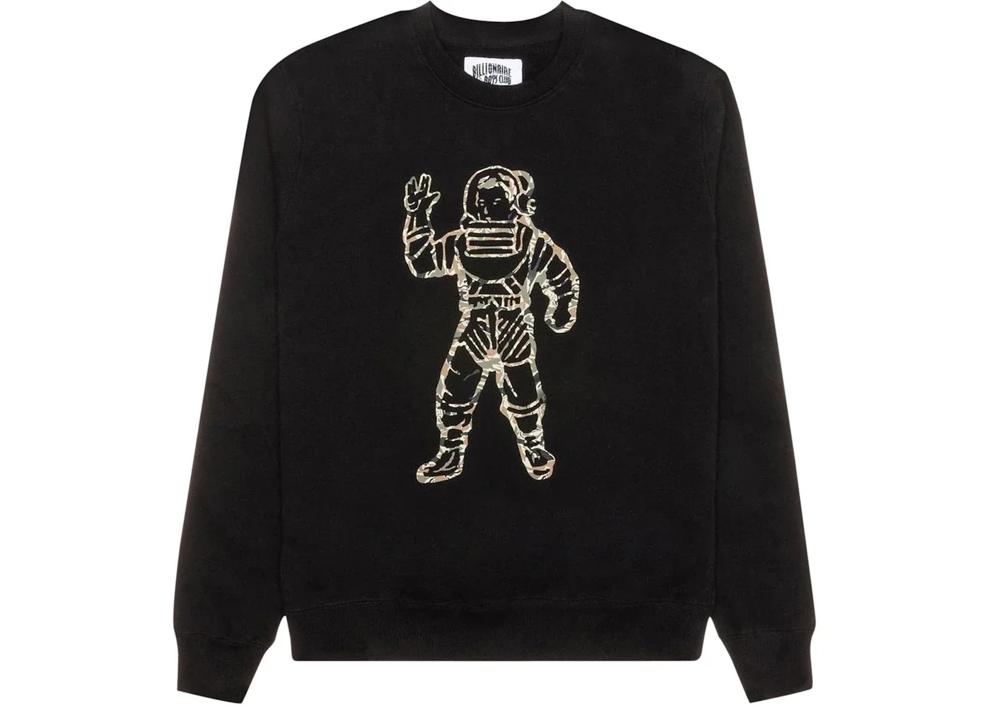 Billionaire Boys Club Camo Astronaut Crew Sweater Black - 1