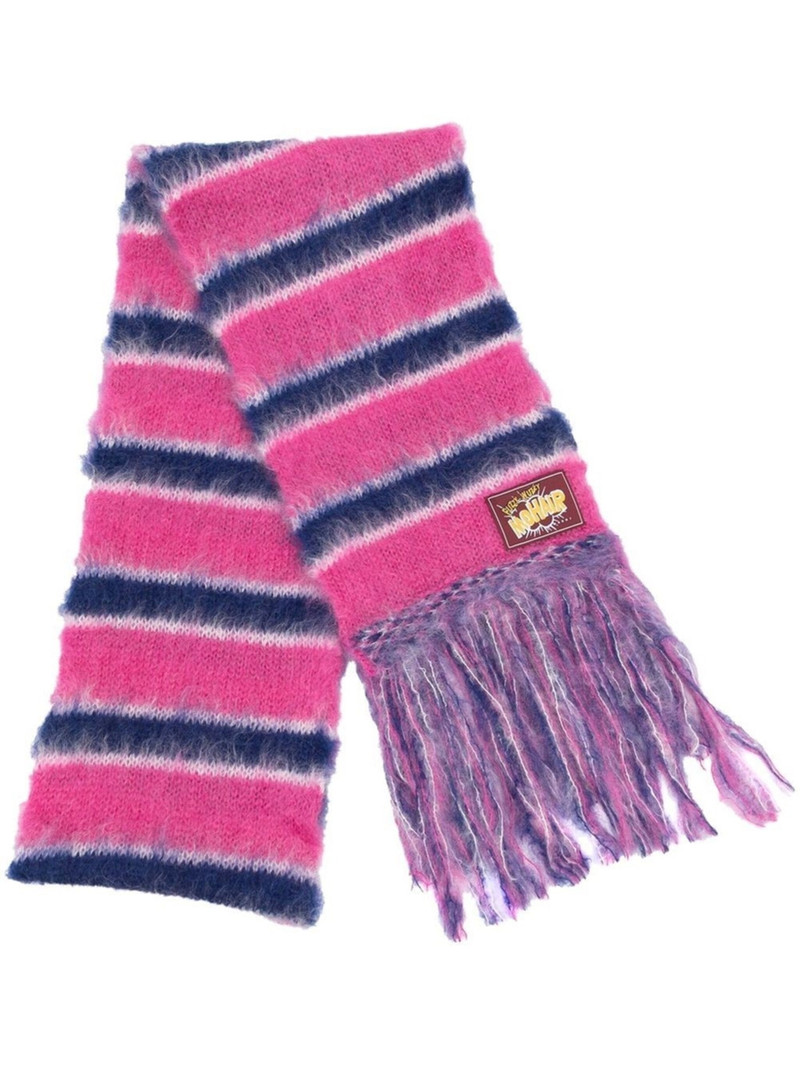 striped knitted scarf - 1