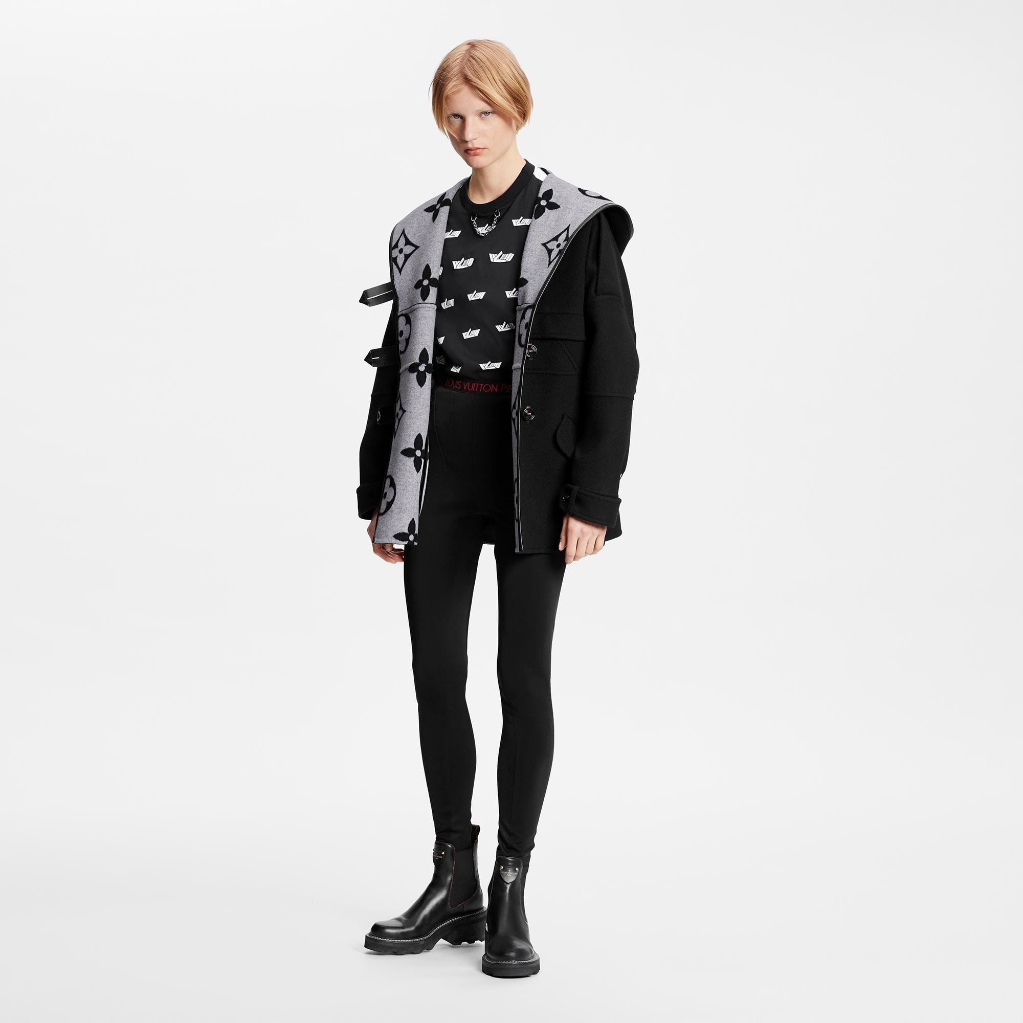 Double Face Pea Coat - 2