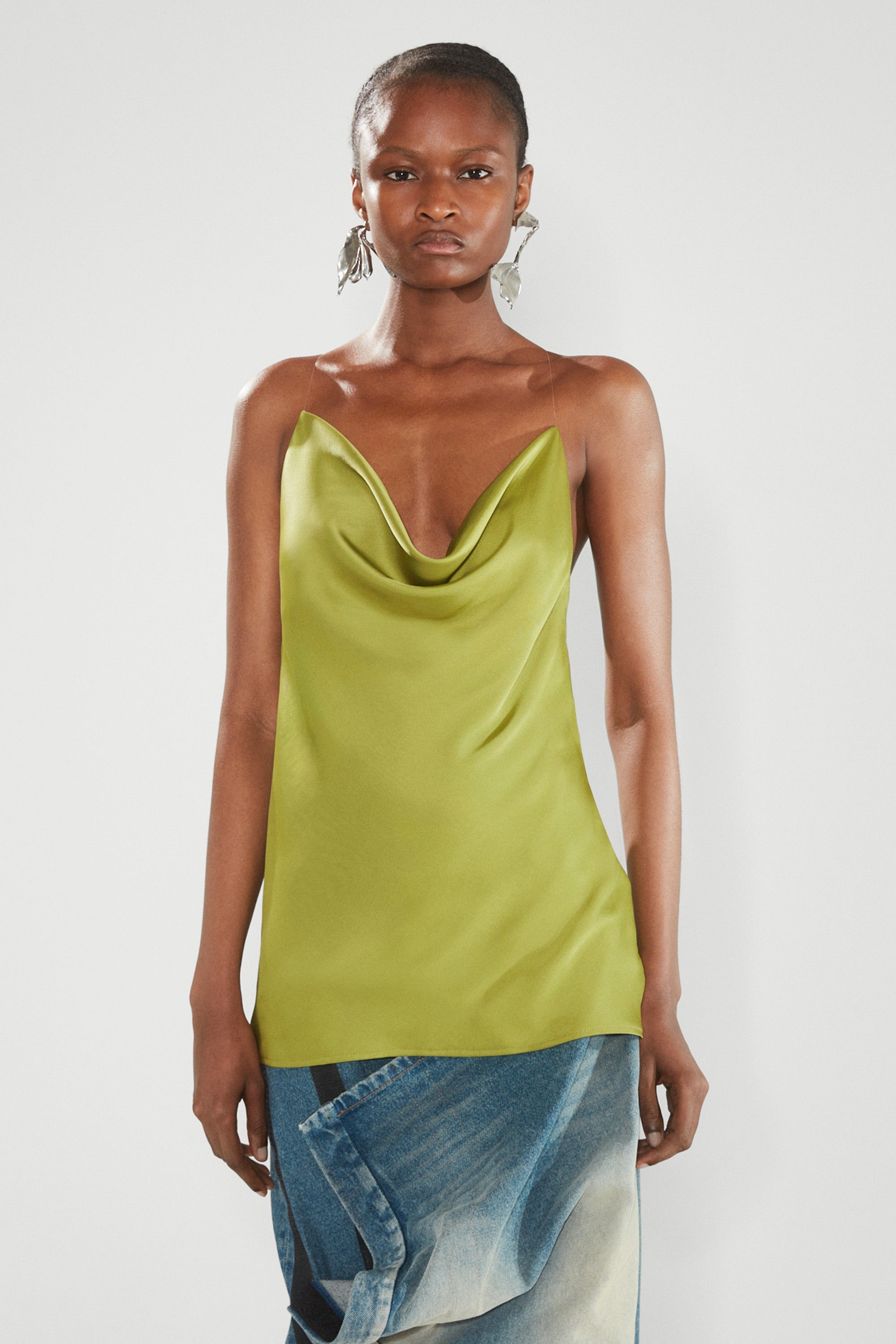 Evergreen Invisible Strap Slip Top - 2