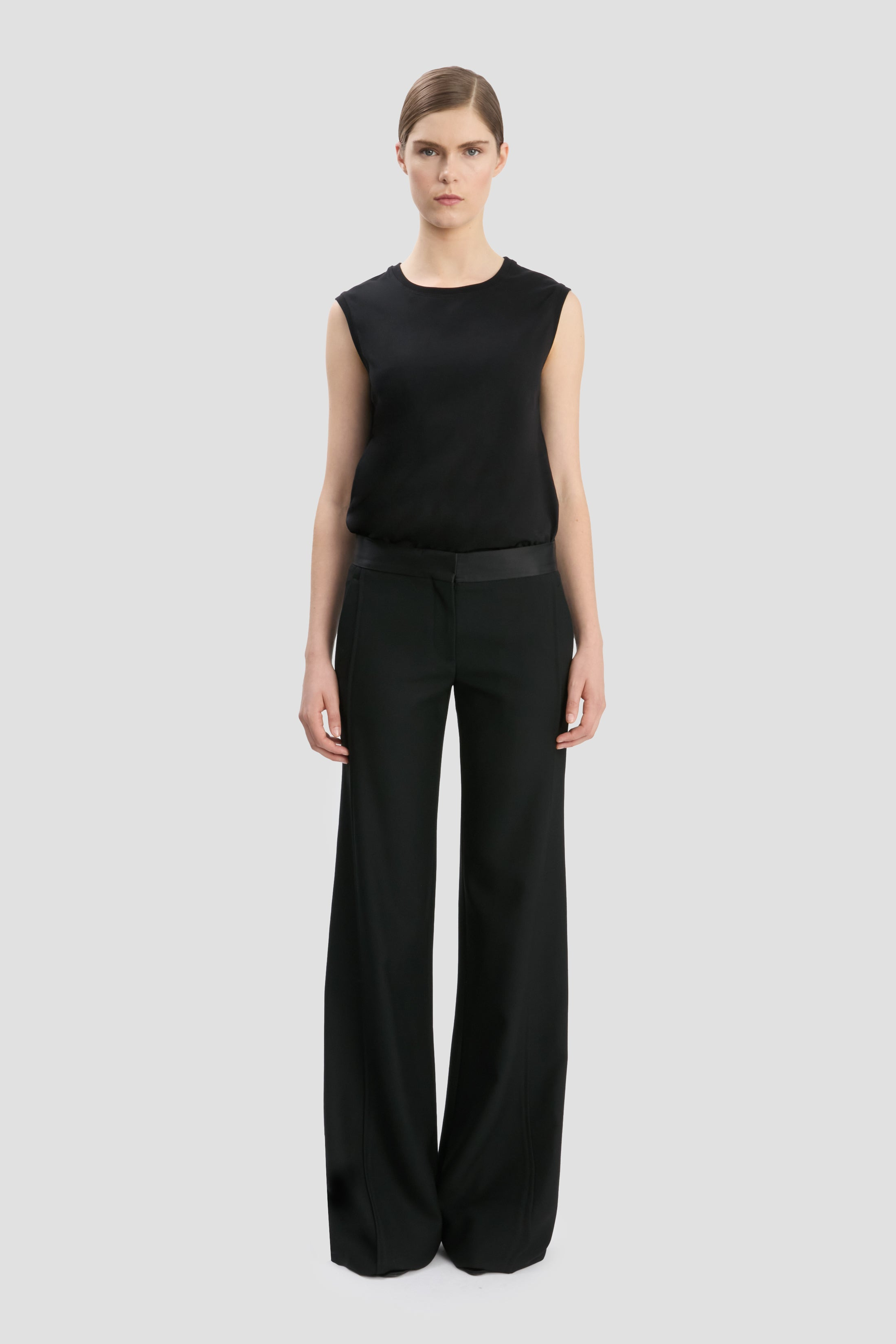 Side Panel Trouser In Black - 2