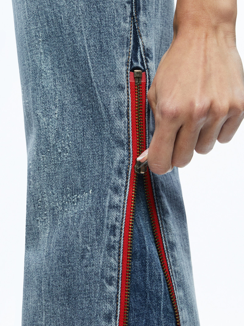 REY SIDE ZIPPER WIDE LEG JEAN 5