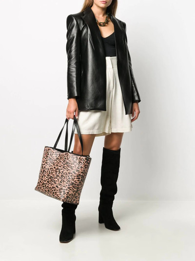 VERSACE JEANS COUTURE leopard print tote bag outlook