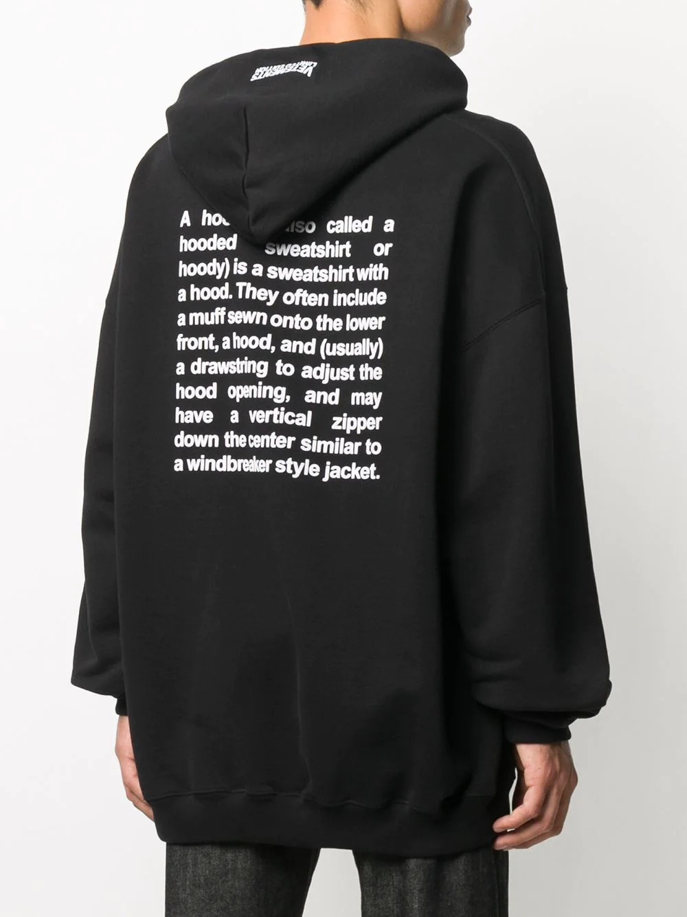 long drawstring hoodie - 4