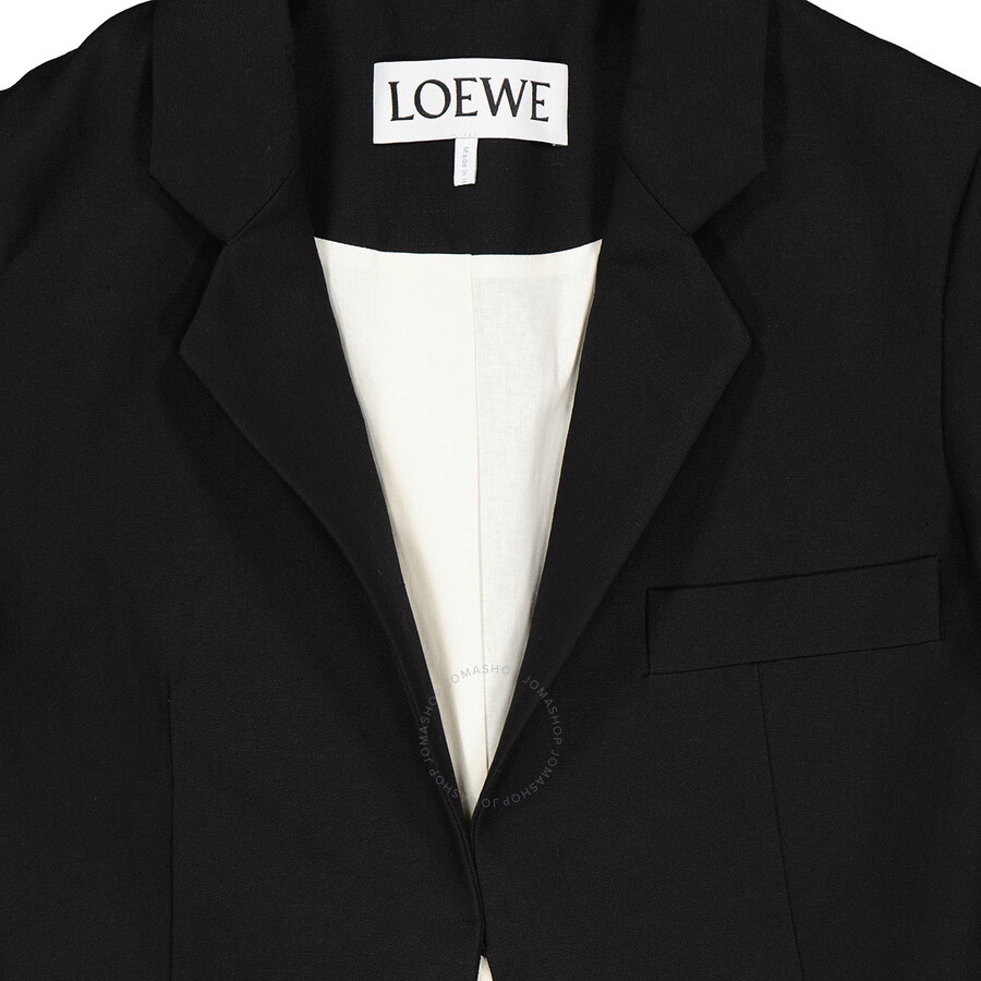 Loewe Ladies Tie-cut Sleeve Panel Linen Jacket - 7