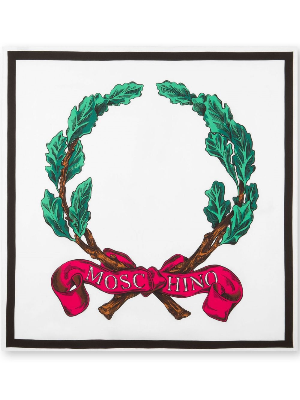 logo-print scarf - 1