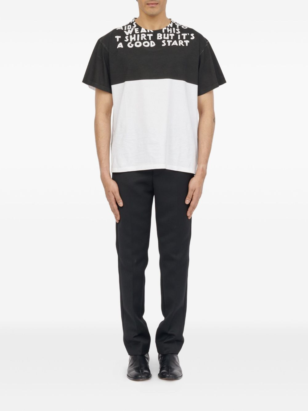 GRAPHIC-PRINT PANELLED T-SHIRT - 3