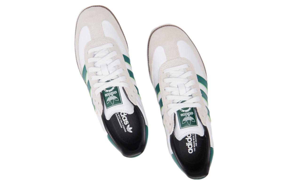 adidas gazelle silver green womens Adidas Samba ADV White Collegiate Green REPAINTED main image 0