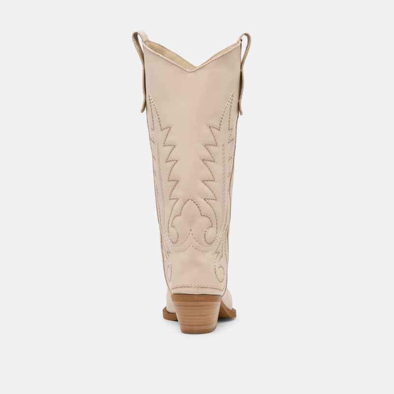 SAMMY BOOTS BONE LEATHER 7