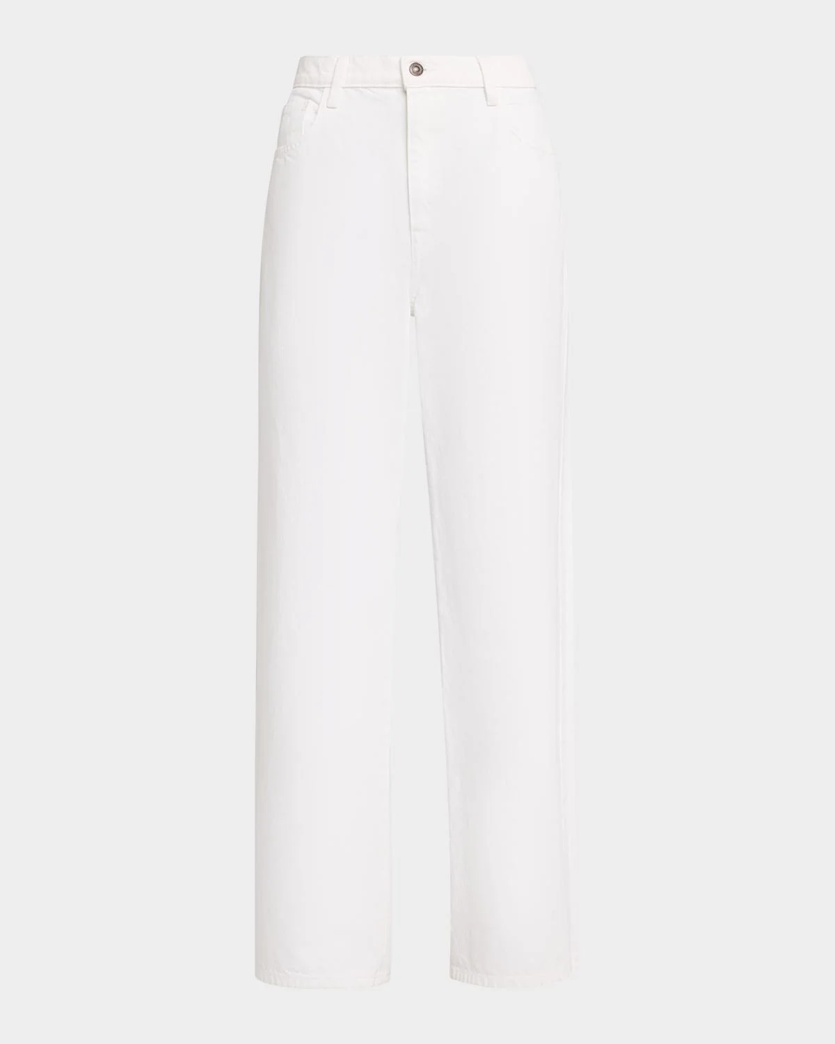 Straight-Leg Cotton Denim Jeans - 1