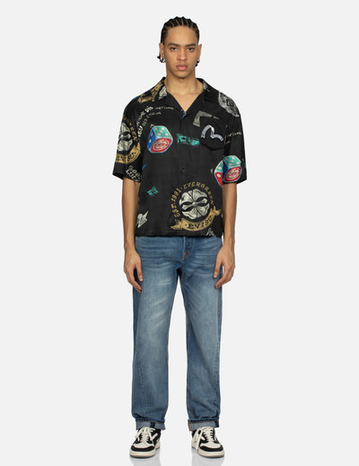 EVISU PLAYFUL GODHEAD PRINT AND SEAGULL EMBROIDERY 3D FIT JEANS outlook