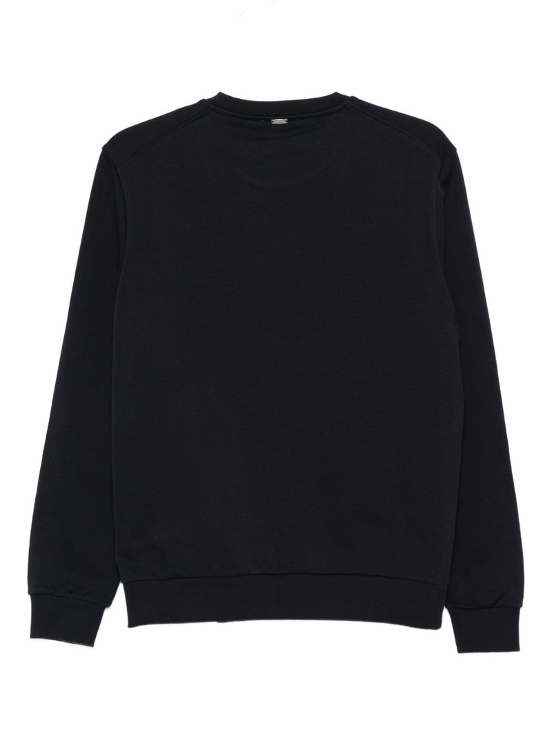 Herno logo-embroidered cotton sweatshirt outlook