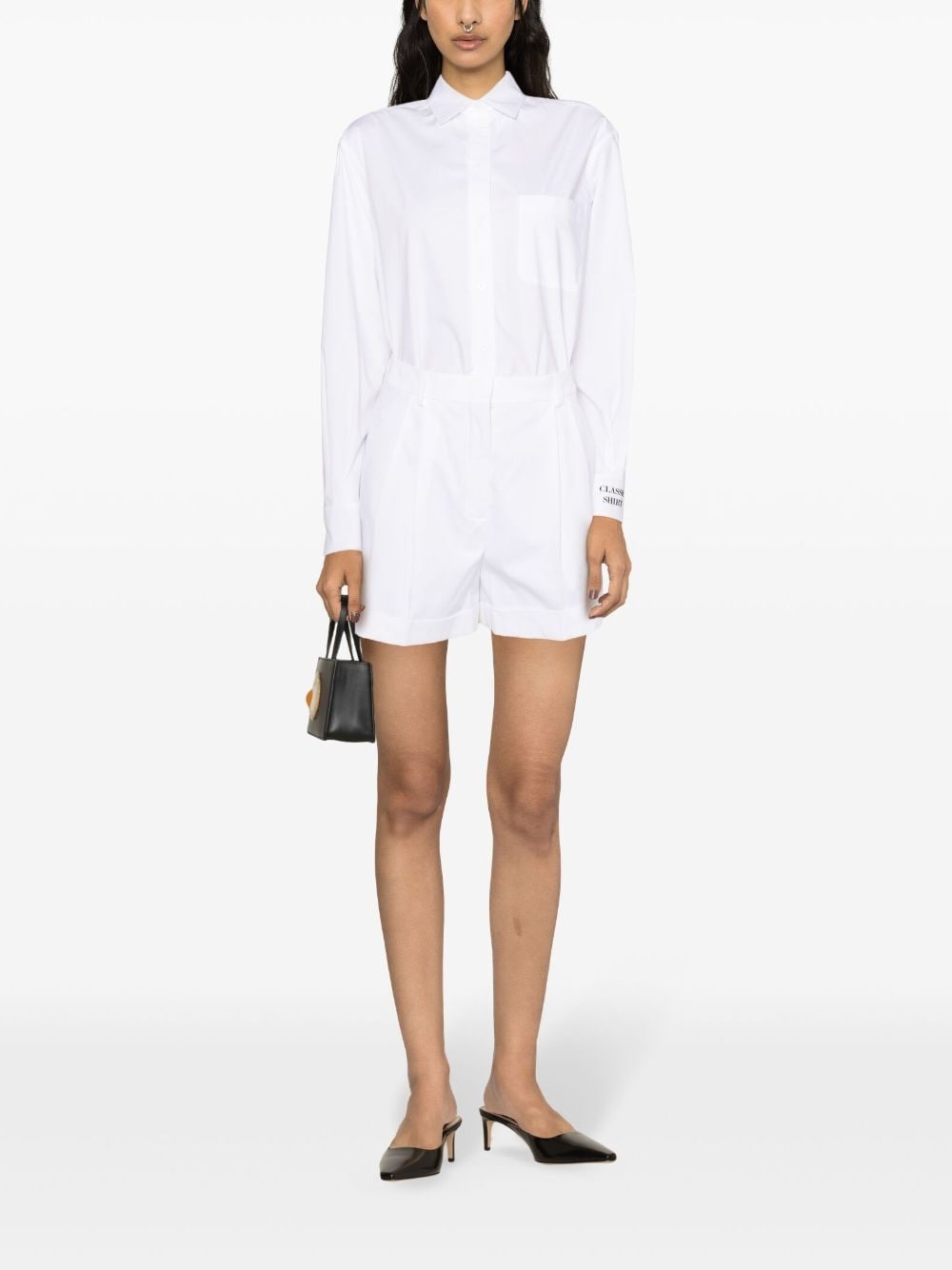 chest-pocket poplin shirt - 2