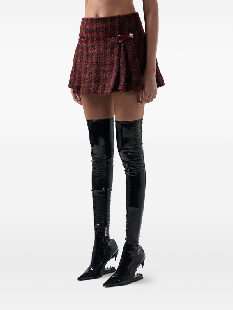 buckle check skirt 4