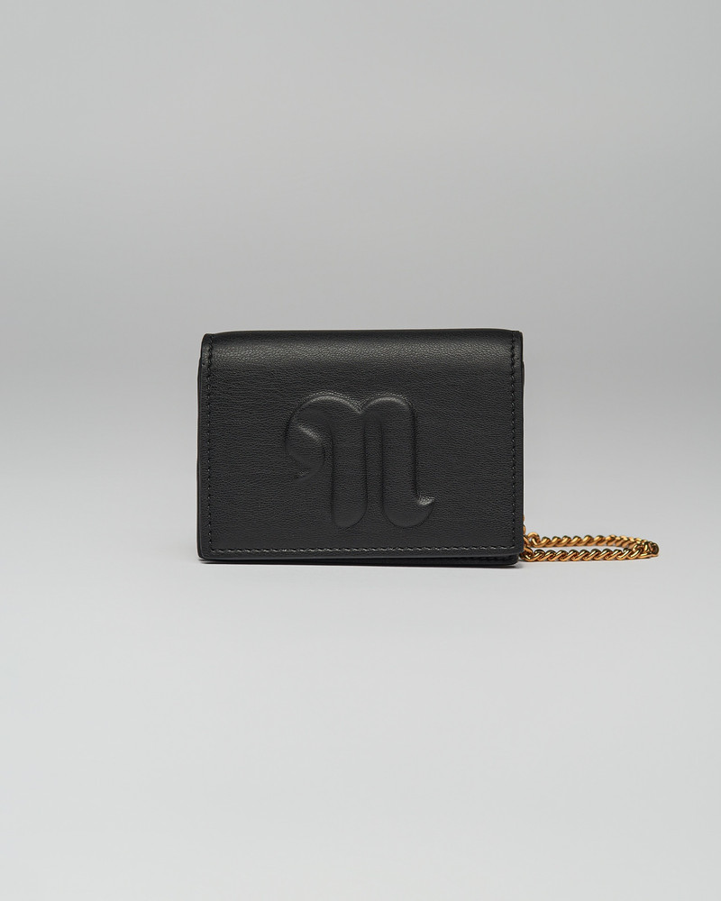 KINGSLEY CHAIN - Vegan leather card holder - Black 1
