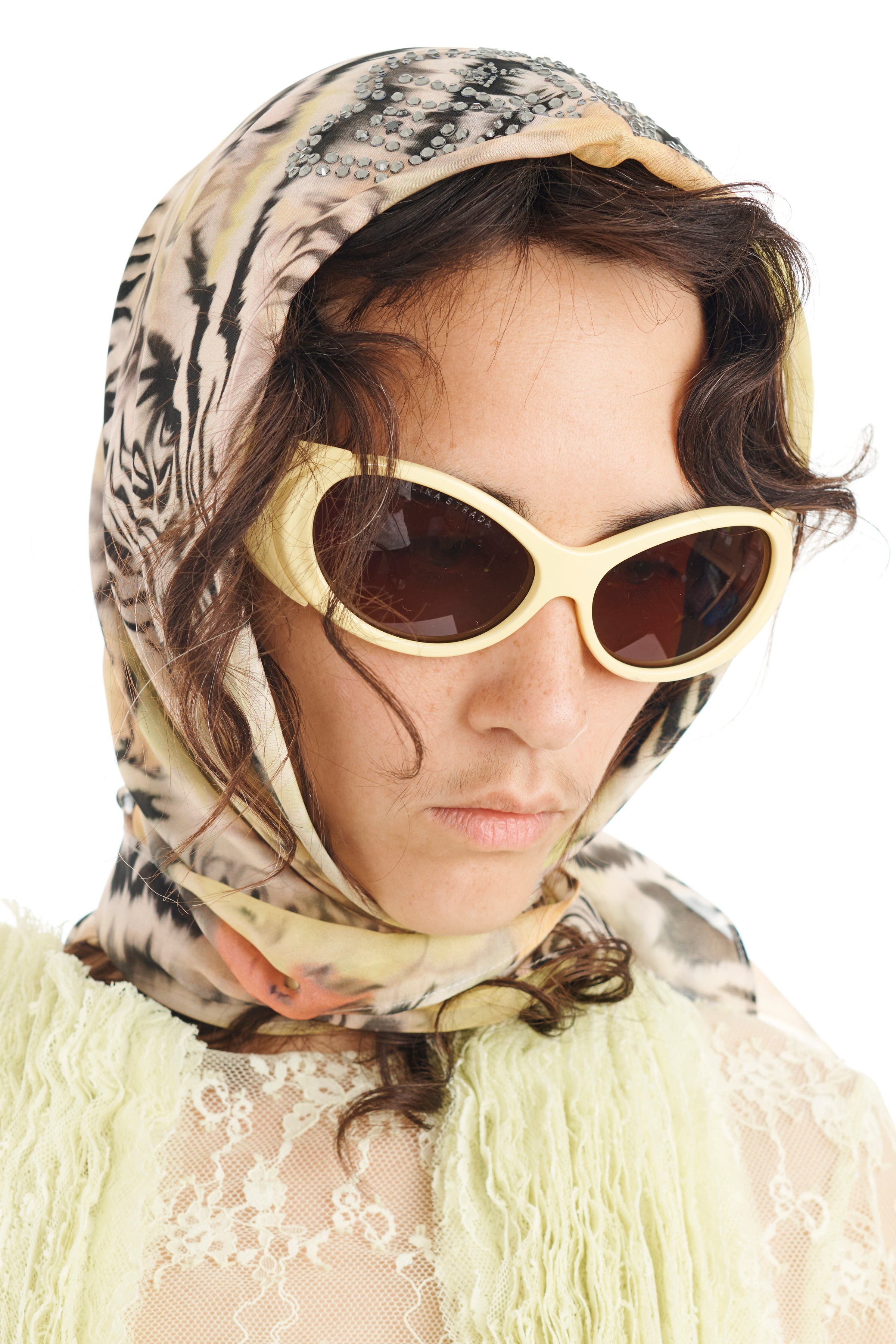 ZEBRA FLORAL PRINCESS FOULARD SCARF - 10