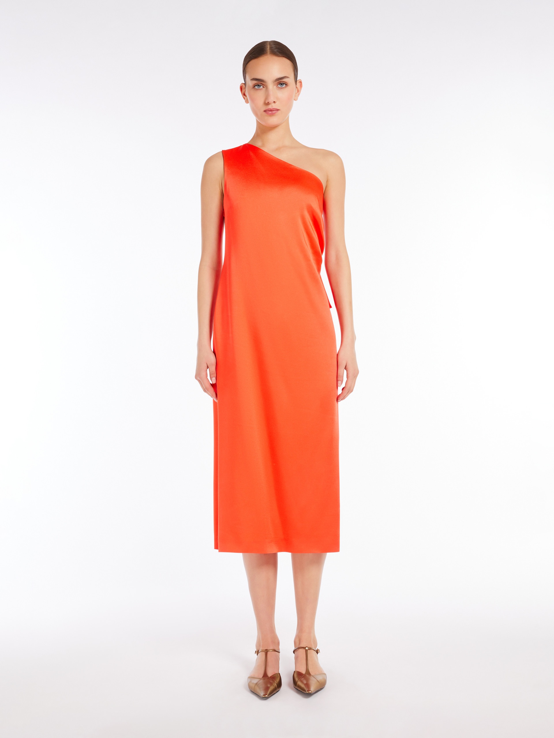CERCHIO Envers satin one-shoulder dress - 3